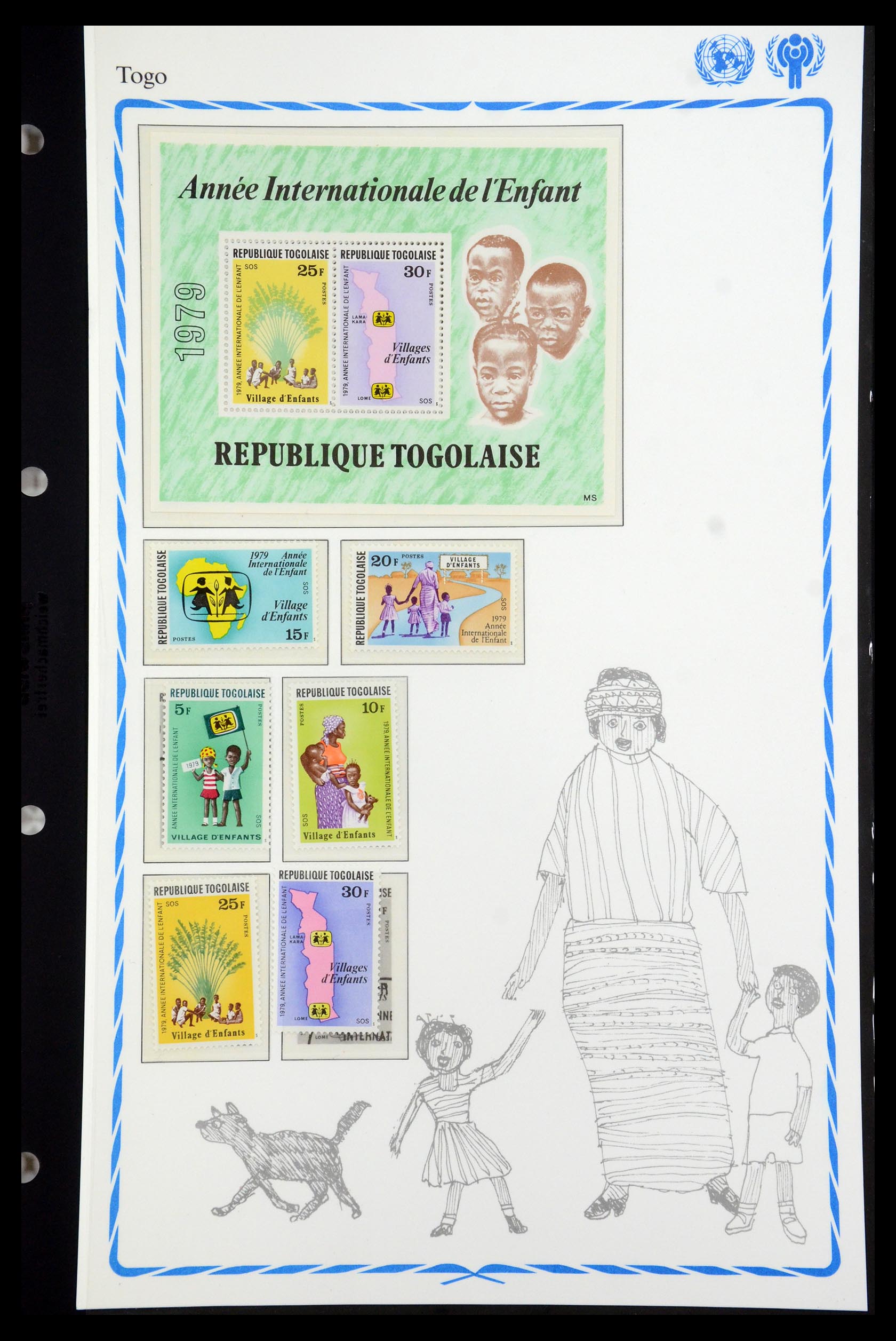 35318 055 - Postzegelverzameling 35318 Jaar van het Kind 1979.
