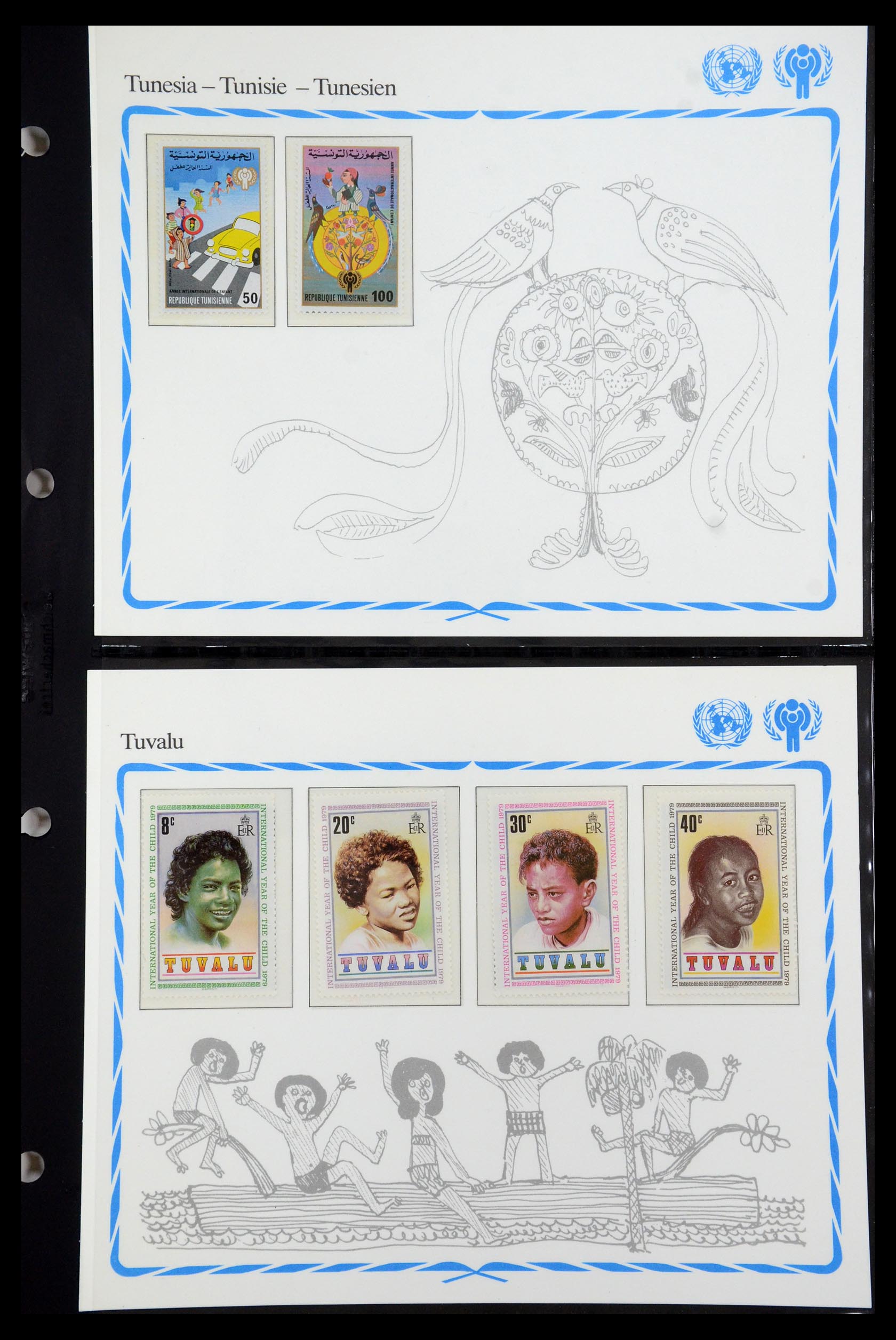 35318 057 - Postzegelverzameling 35318 Jaar van het Kind 1979.