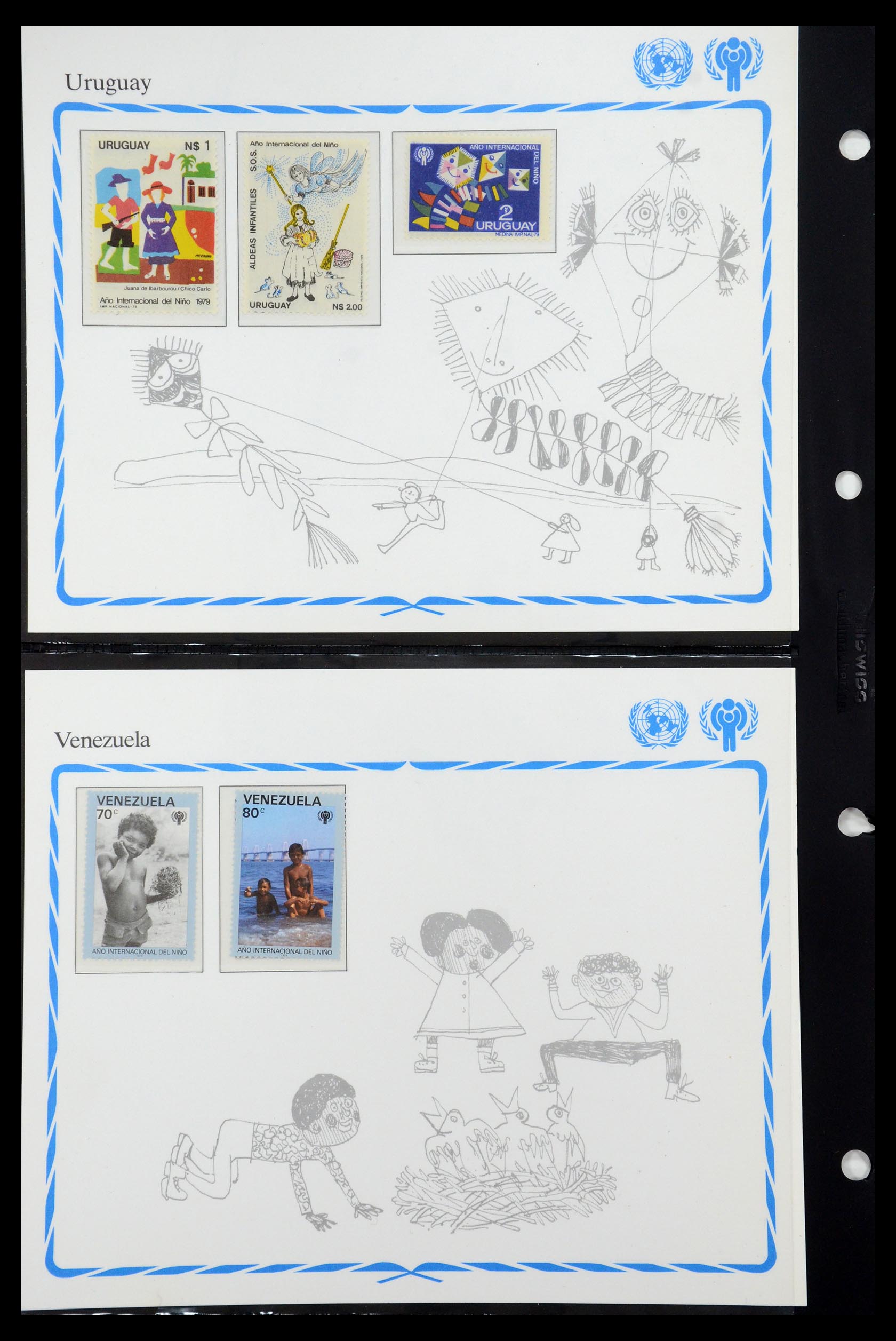 35318 058 - Postzegelverzameling 35318 Jaar van het Kind 1979.