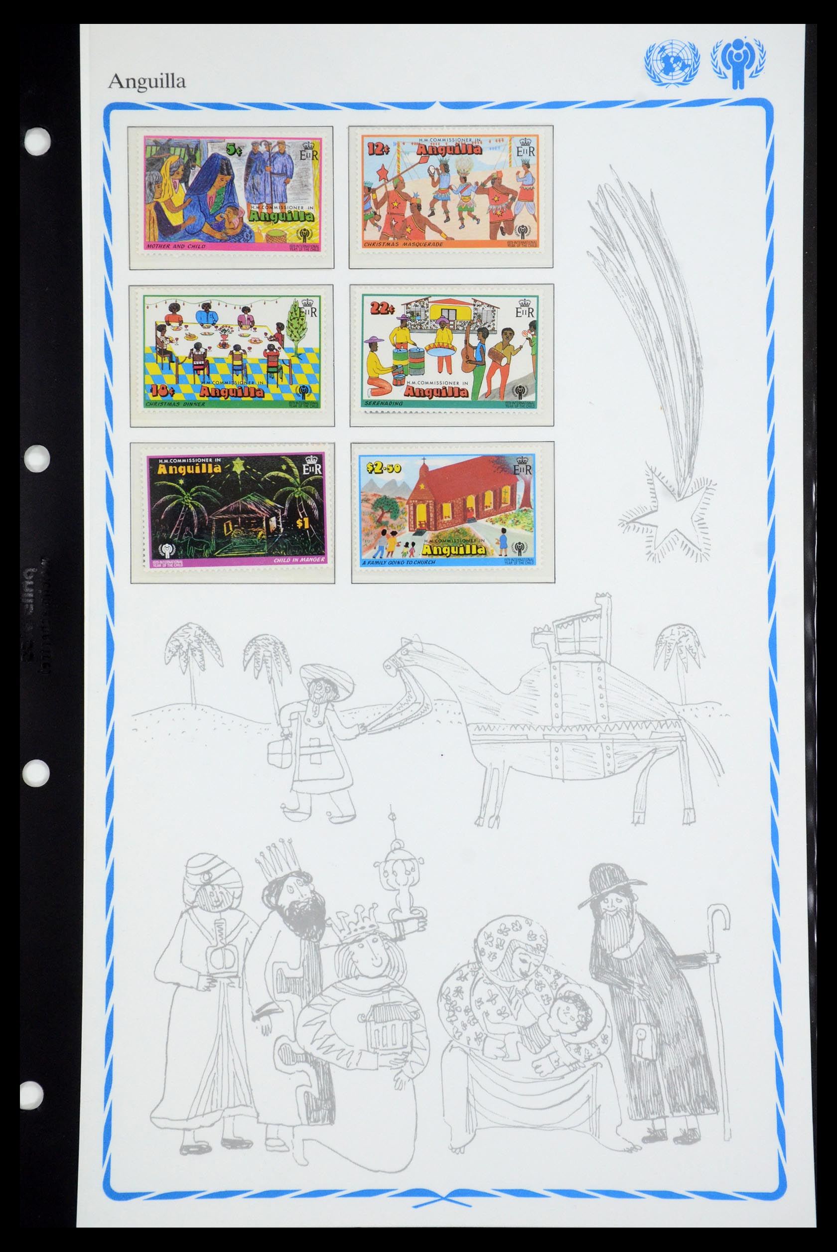 35318 059 - Postzegelverzameling 35318 Jaar van het Kind 1979.