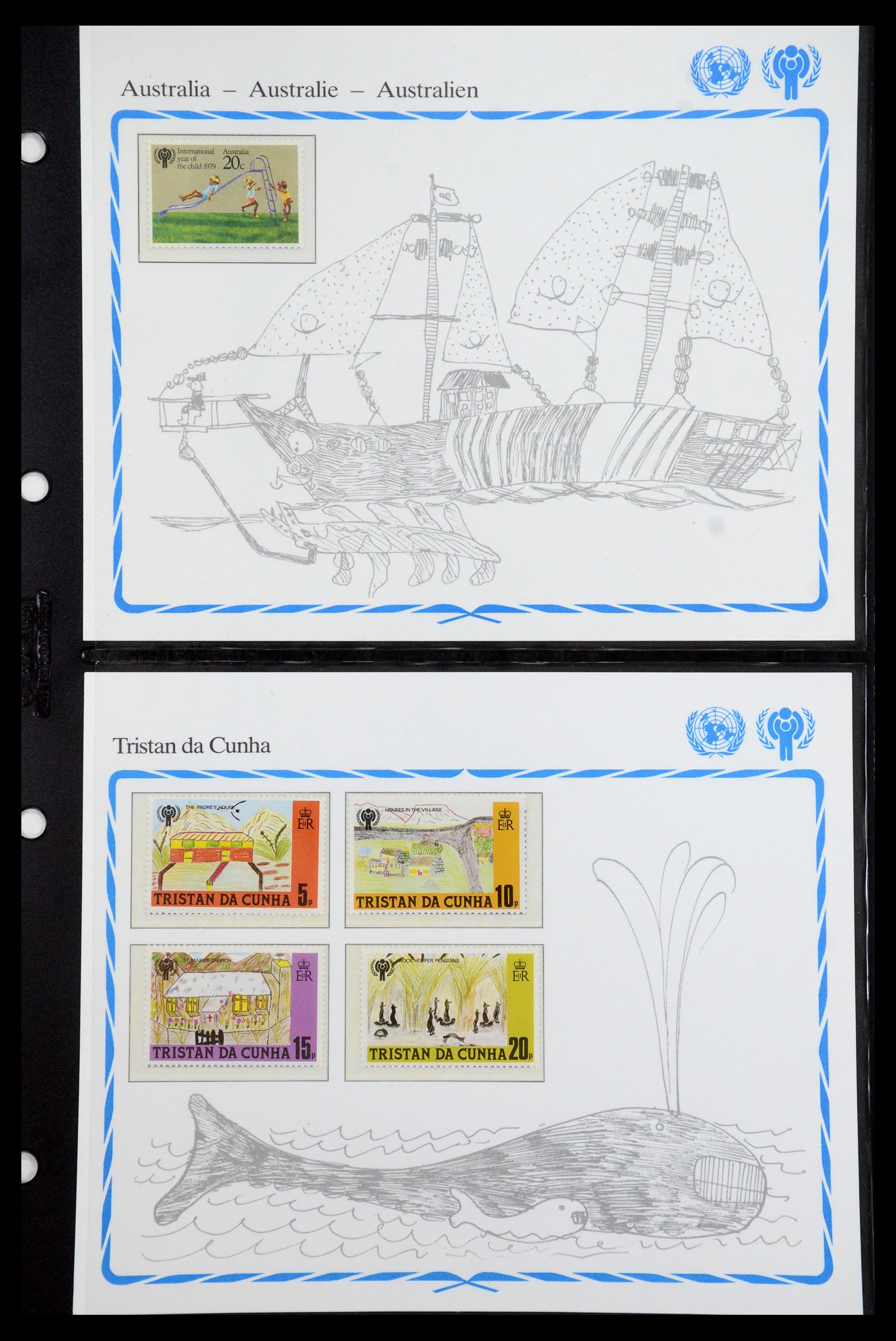35318 063 - Postzegelverzameling 35318 Jaar van het Kind 1979.