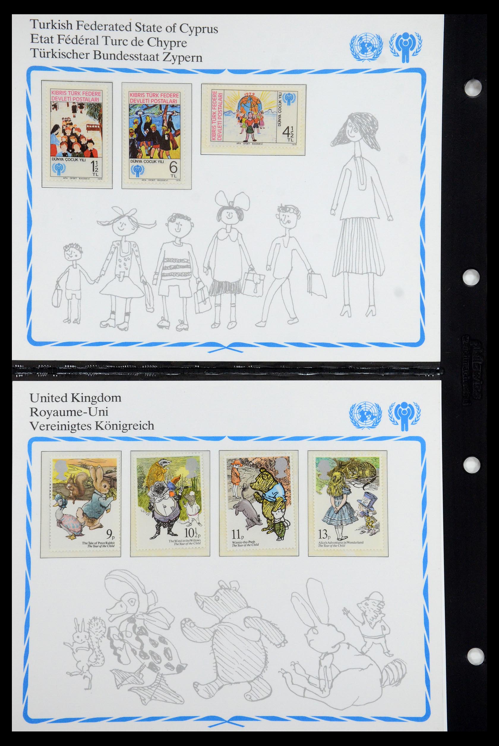 35318 064 - Postzegelverzameling 35318 Jaar van het Kind 1979.