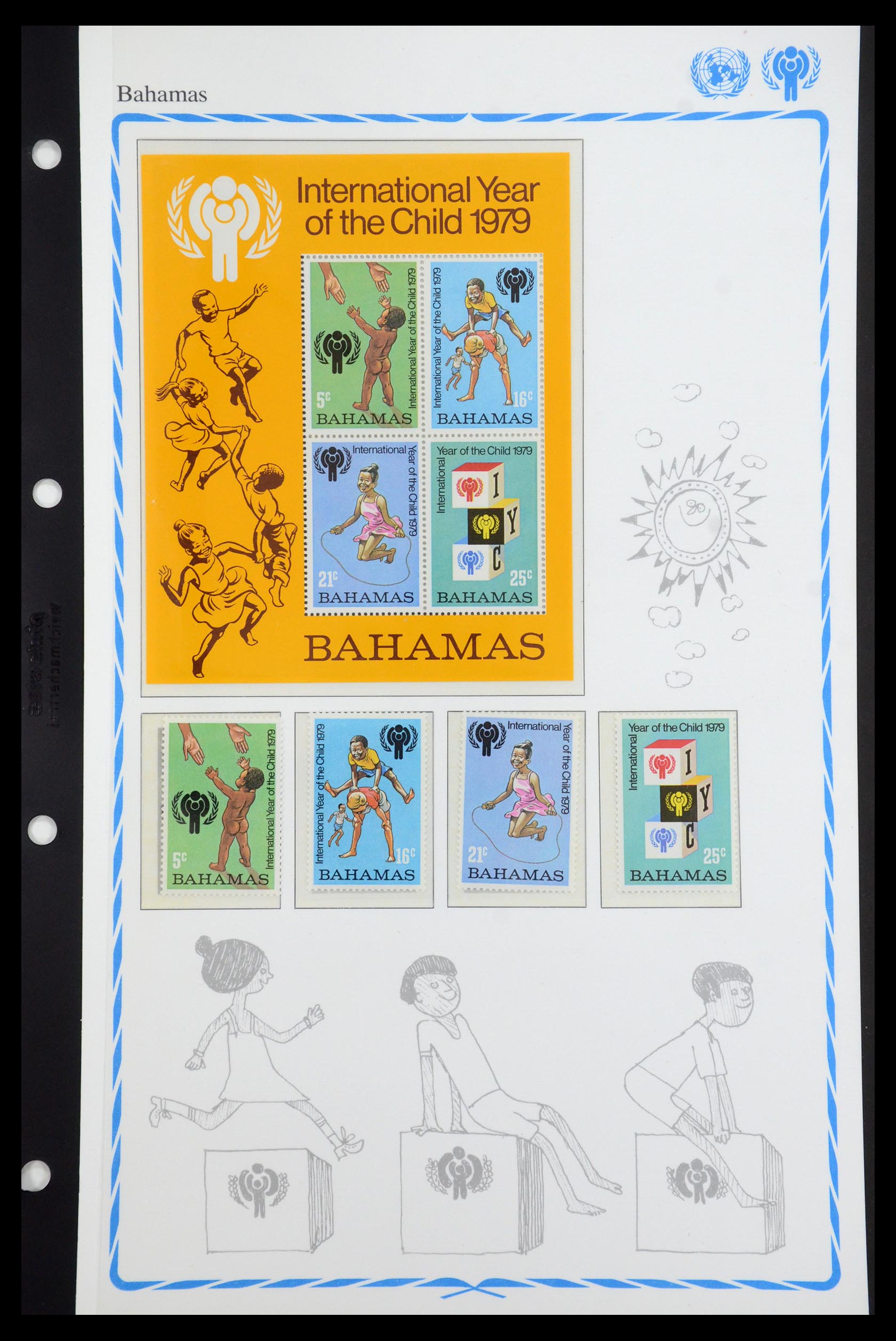 35318 065 - Postzegelverzameling 35318 Jaar van het Kind 1979.
