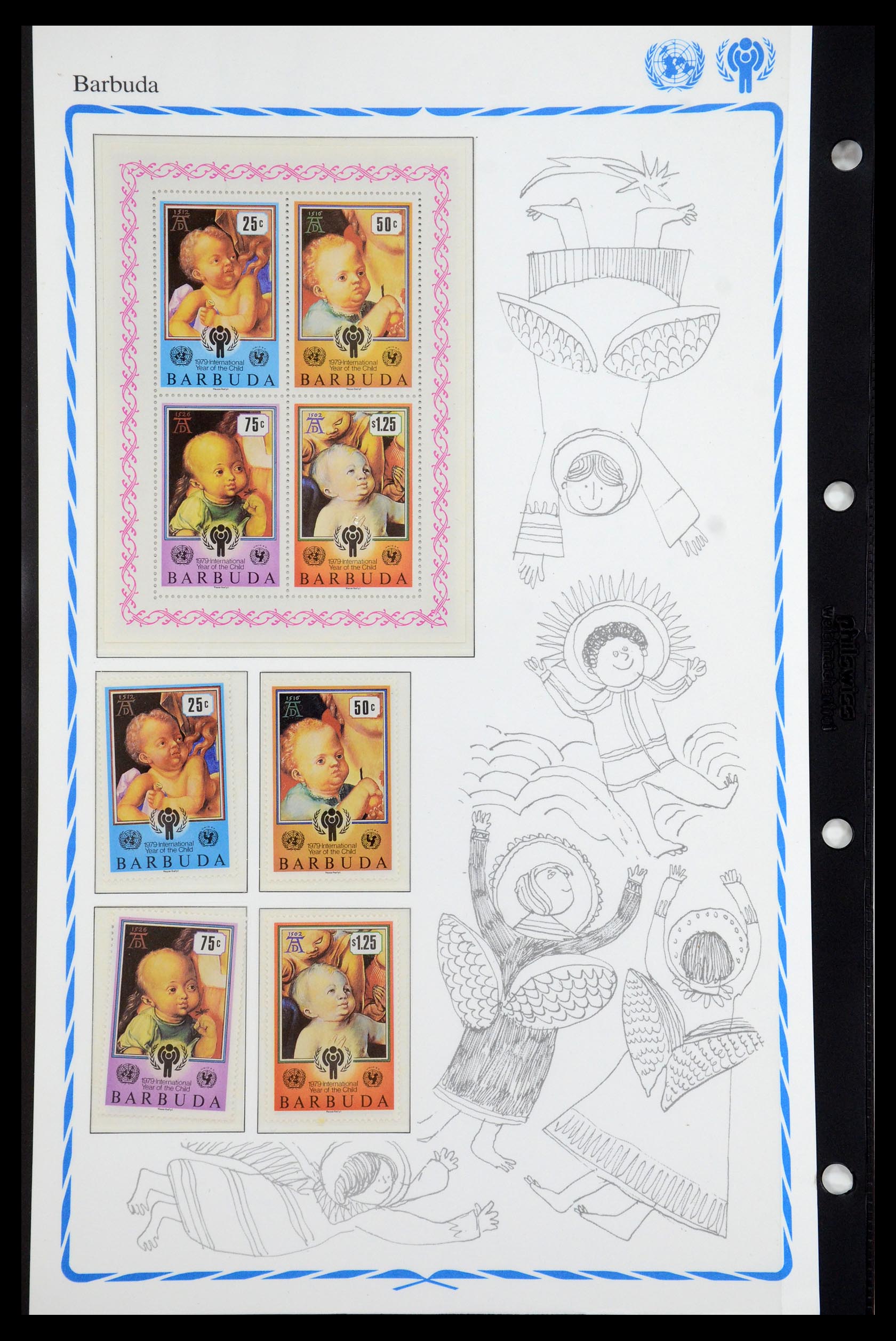 35318 066 - Postzegelverzameling 35318 Jaar van het Kind 1979.