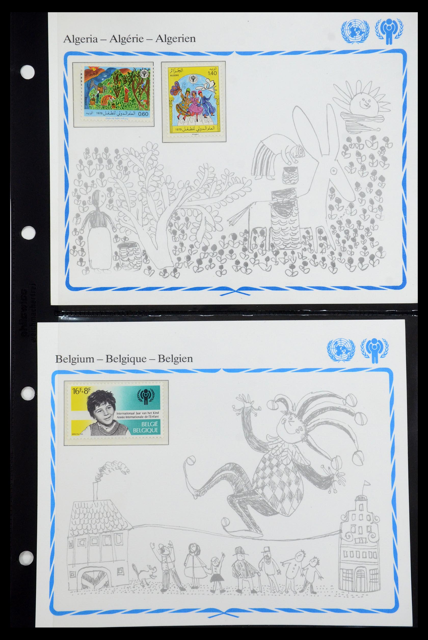 35318 067 - Postzegelverzameling 35318 Jaar van het Kind 1979.