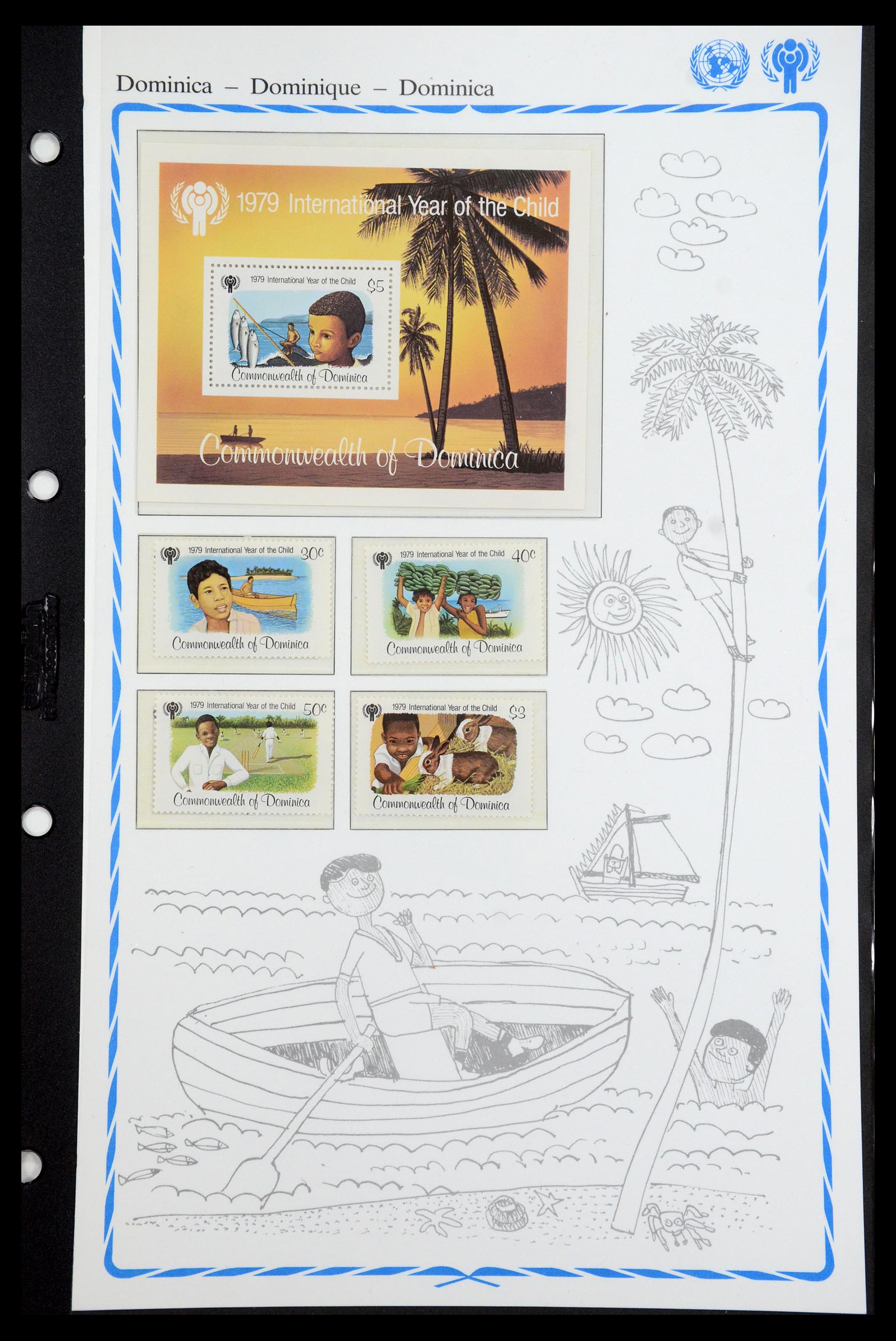 35318 079 - Postzegelverzameling 35318 Jaar van het Kind 1979.