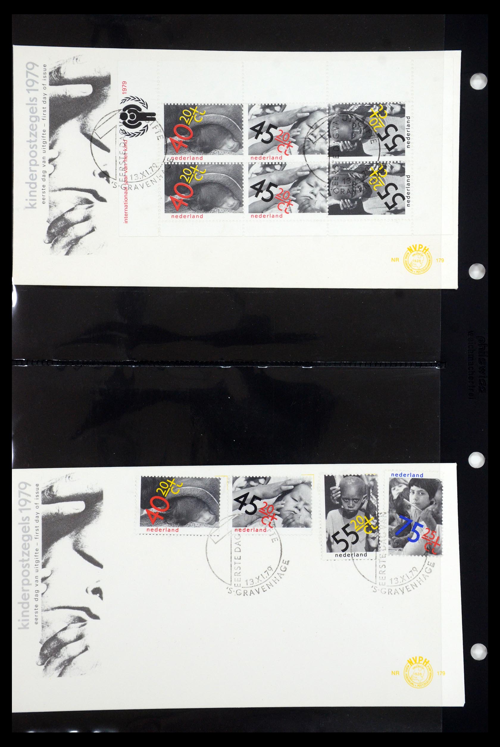 35318 082 - Postzegelverzameling 35318 Jaar van het Kind 1979.
