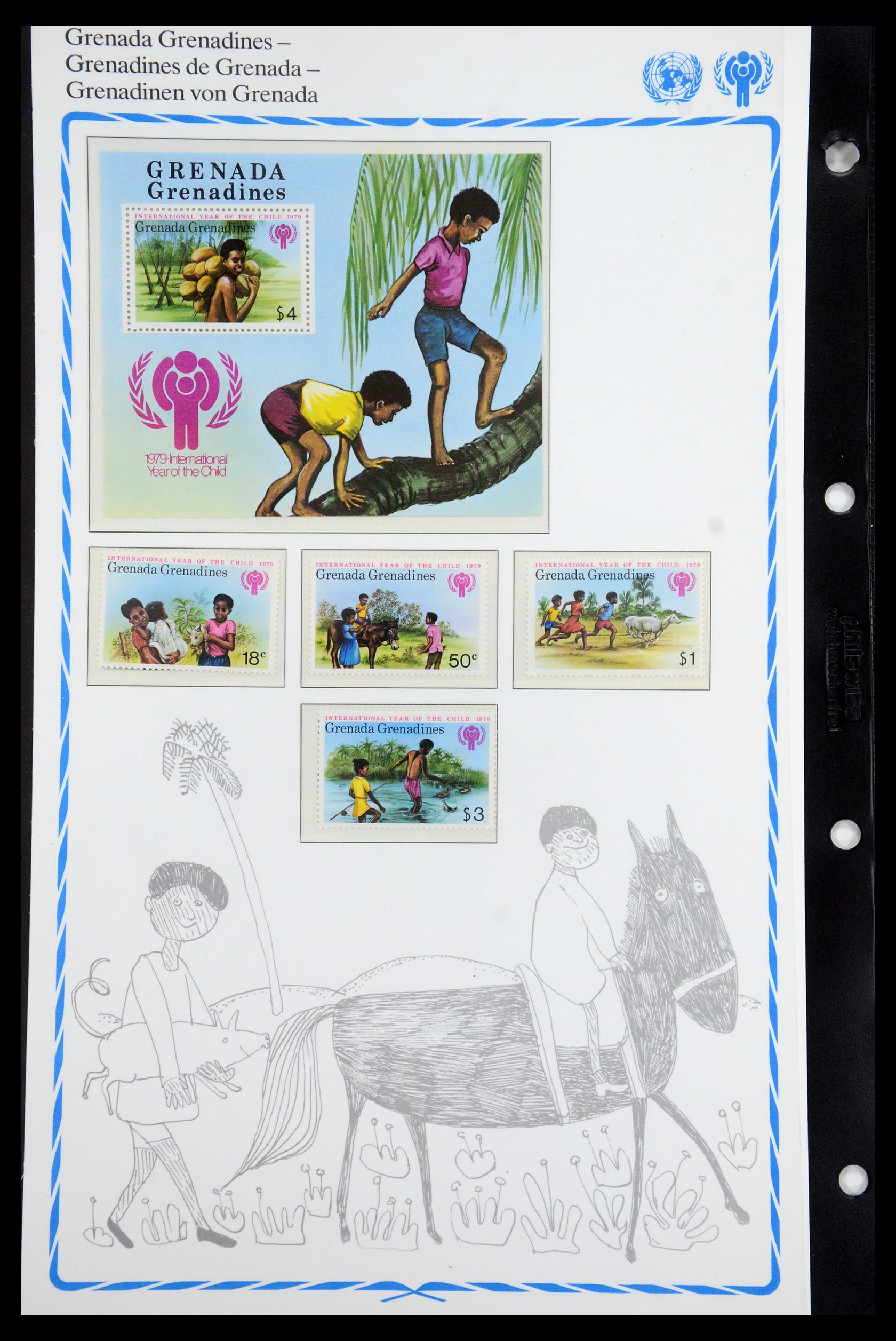 35318 084 - Postzegelverzameling 35318 Jaar van het Kind 1979.