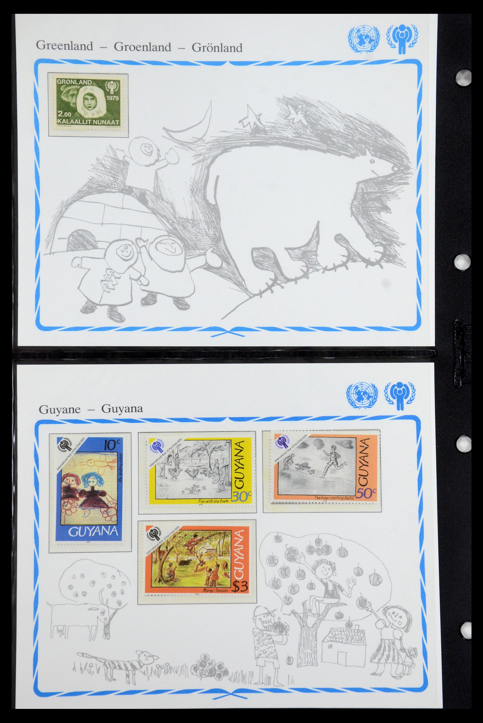 35318 086 - Postzegelverzameling 35318 Jaar van het Kind 1979.