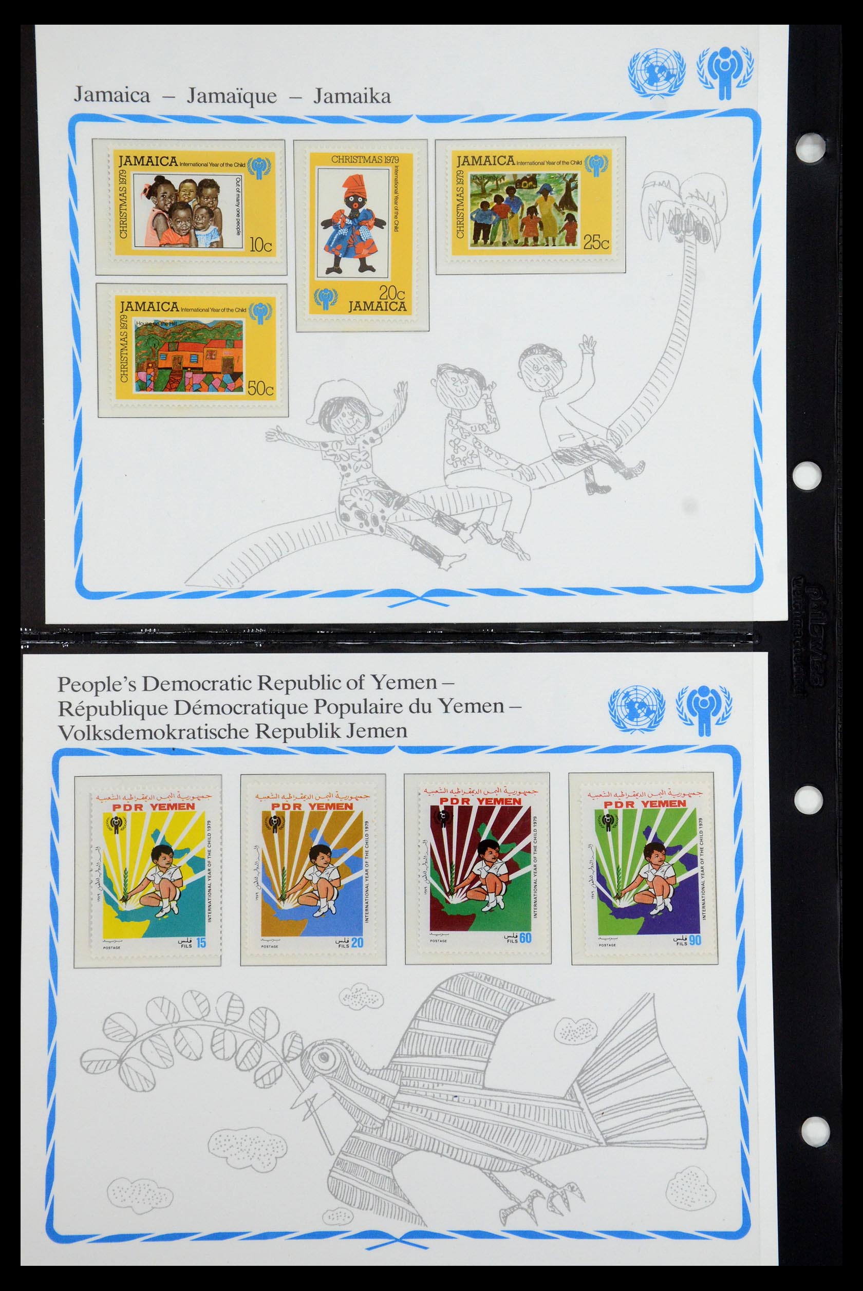 35318 090 - Postzegelverzameling 35318 Jaar van het Kind 1979.
