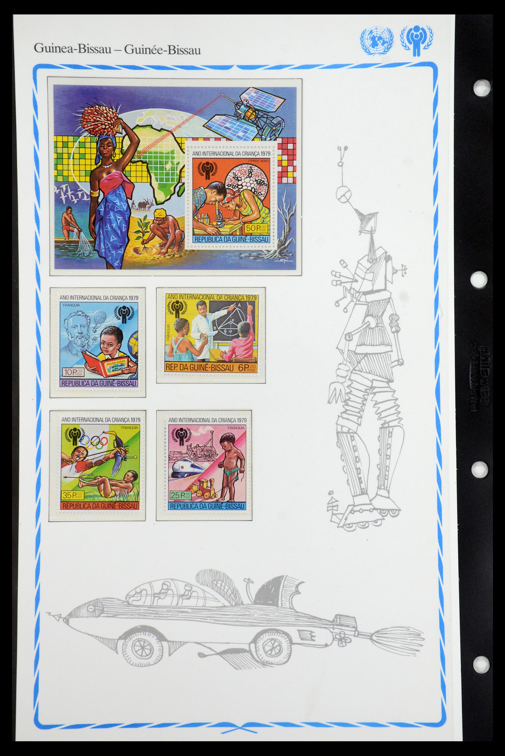 35318 092 - Postzegelverzameling 35318 Jaar van het Kind 1979.