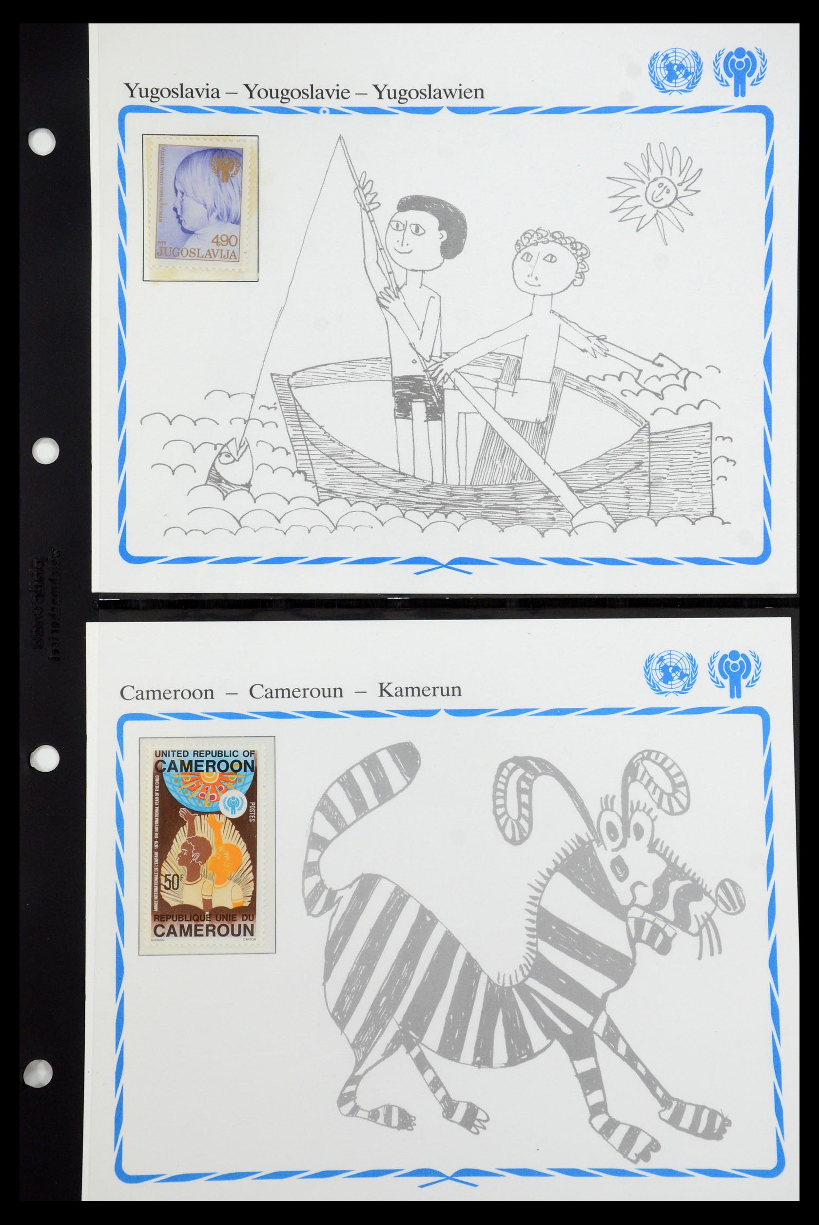 35318 093 - Postzegelverzameling 35318 Jaar van het Kind 1979.