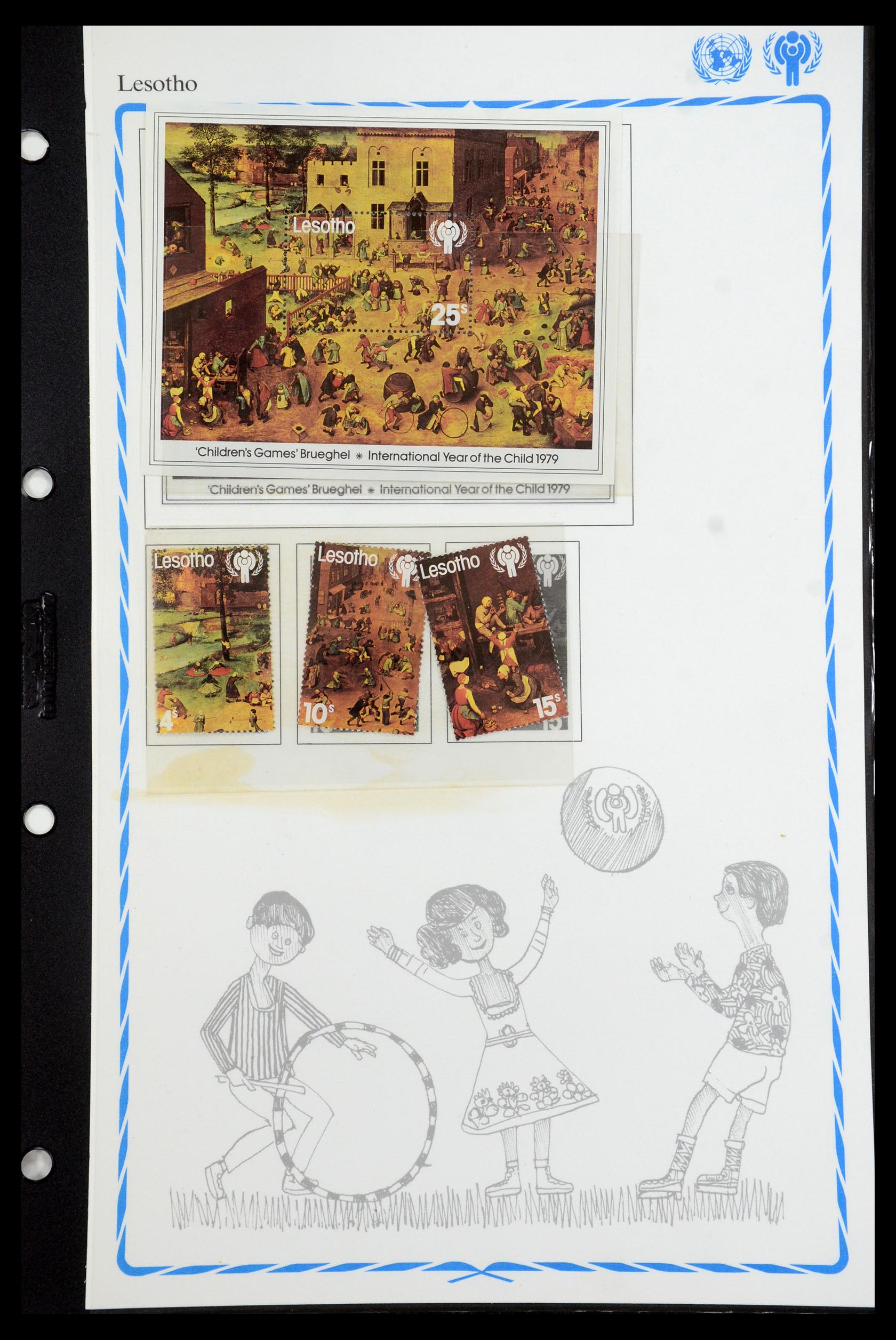 35318 095 - Postzegelverzameling 35318 Jaar van het Kind 1979.