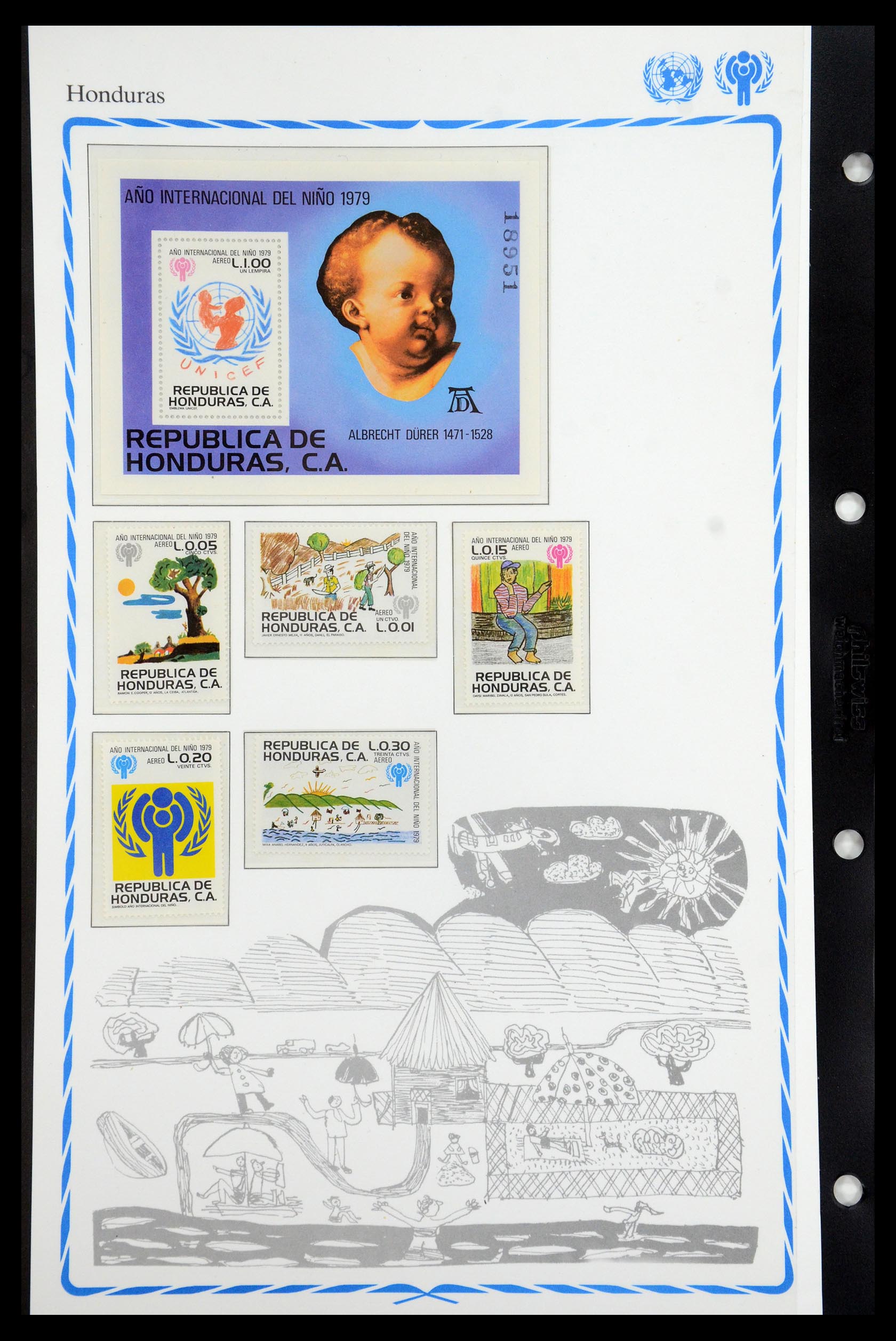 35318 096 - Postzegelverzameling 35318 Jaar van het Kind 1979.