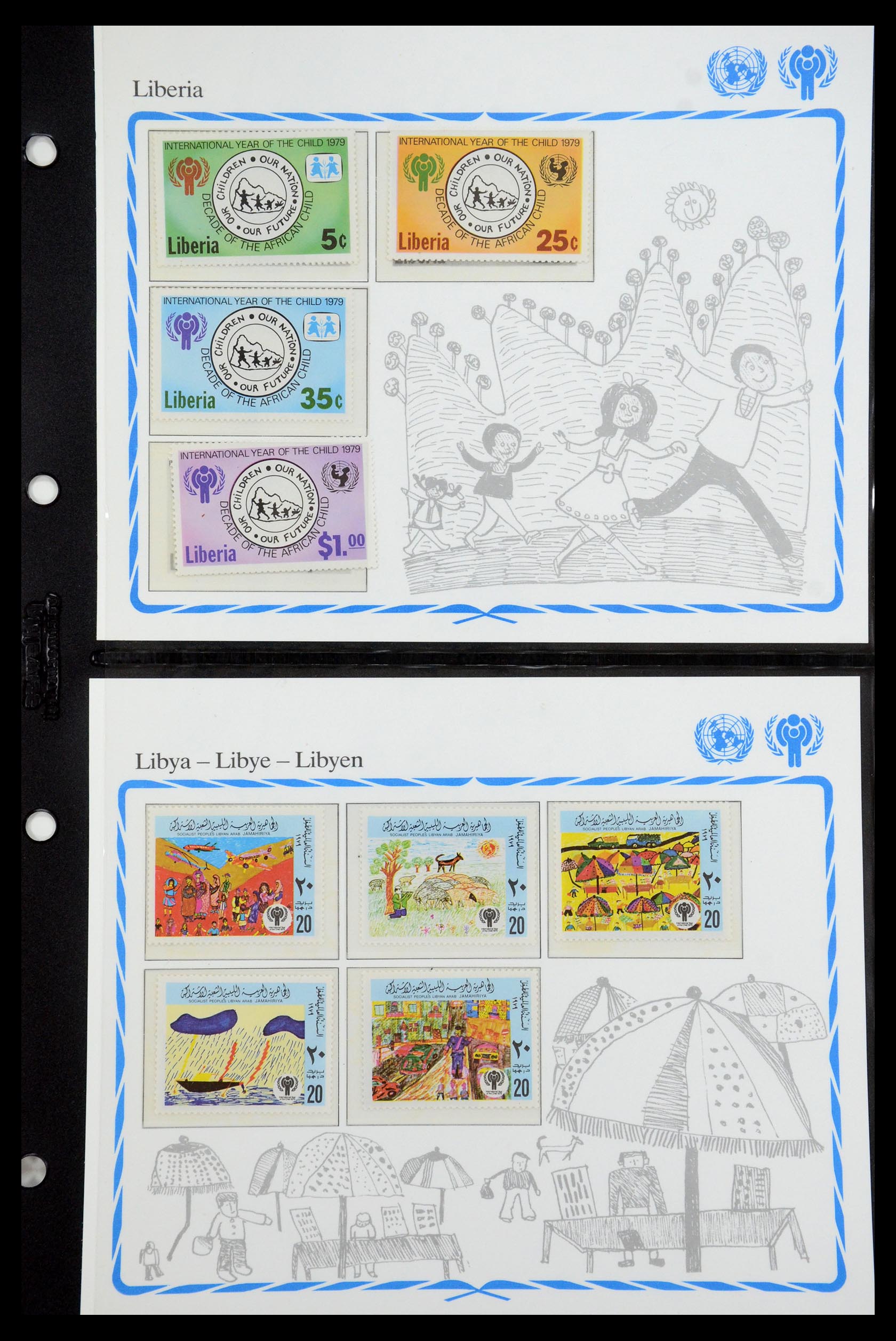 35318 097 - Postzegelverzameling 35318 Jaar van het Kind 1979.