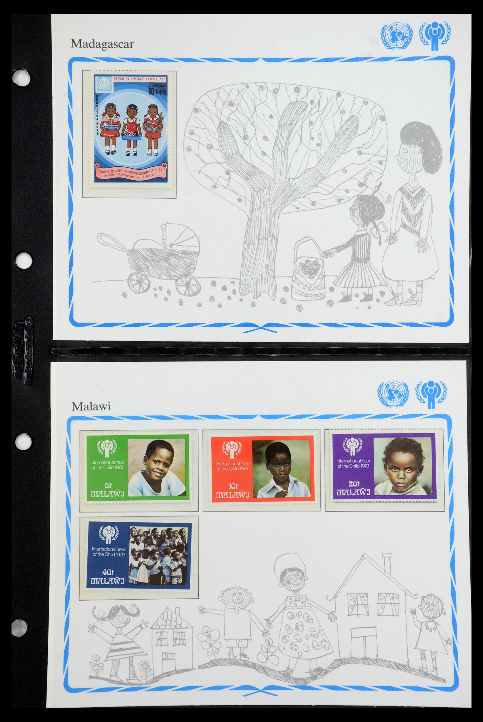 35318 099 - Postzegelverzameling 35318 Jaar van het Kind 1979.