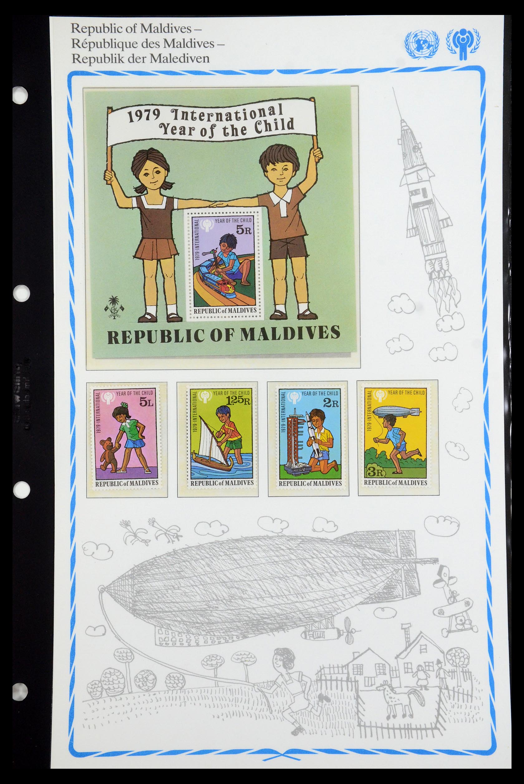 35318 101 - Postzegelverzameling 35318 Jaar van het Kind 1979.
