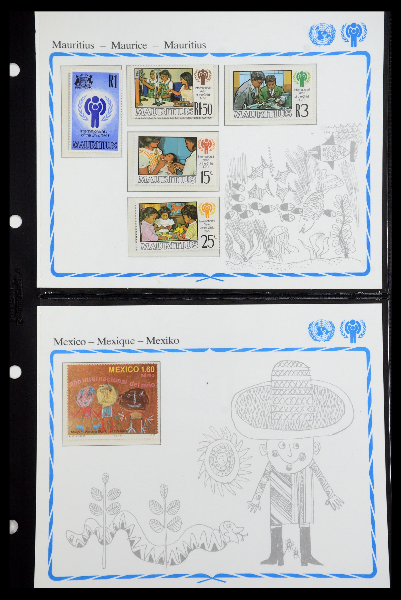 35318 103 - Postzegelverzameling 35318 Jaar van het Kind 1979.