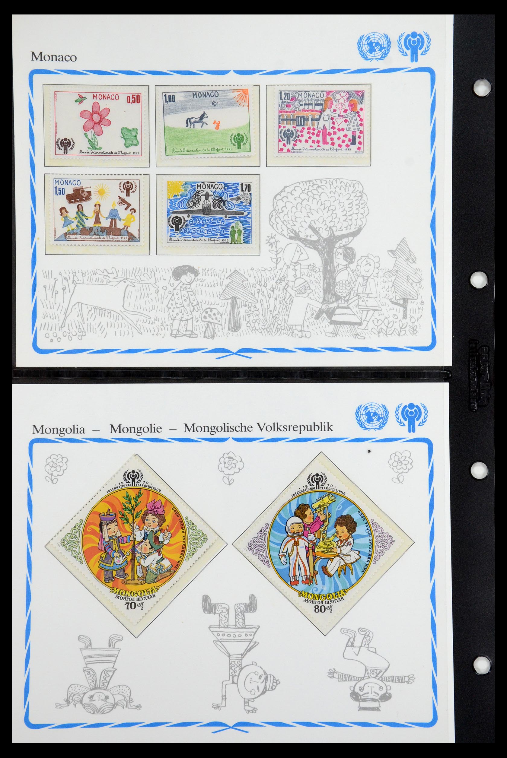 35318 104 - Postzegelverzameling 35318 Jaar van het Kind 1979.