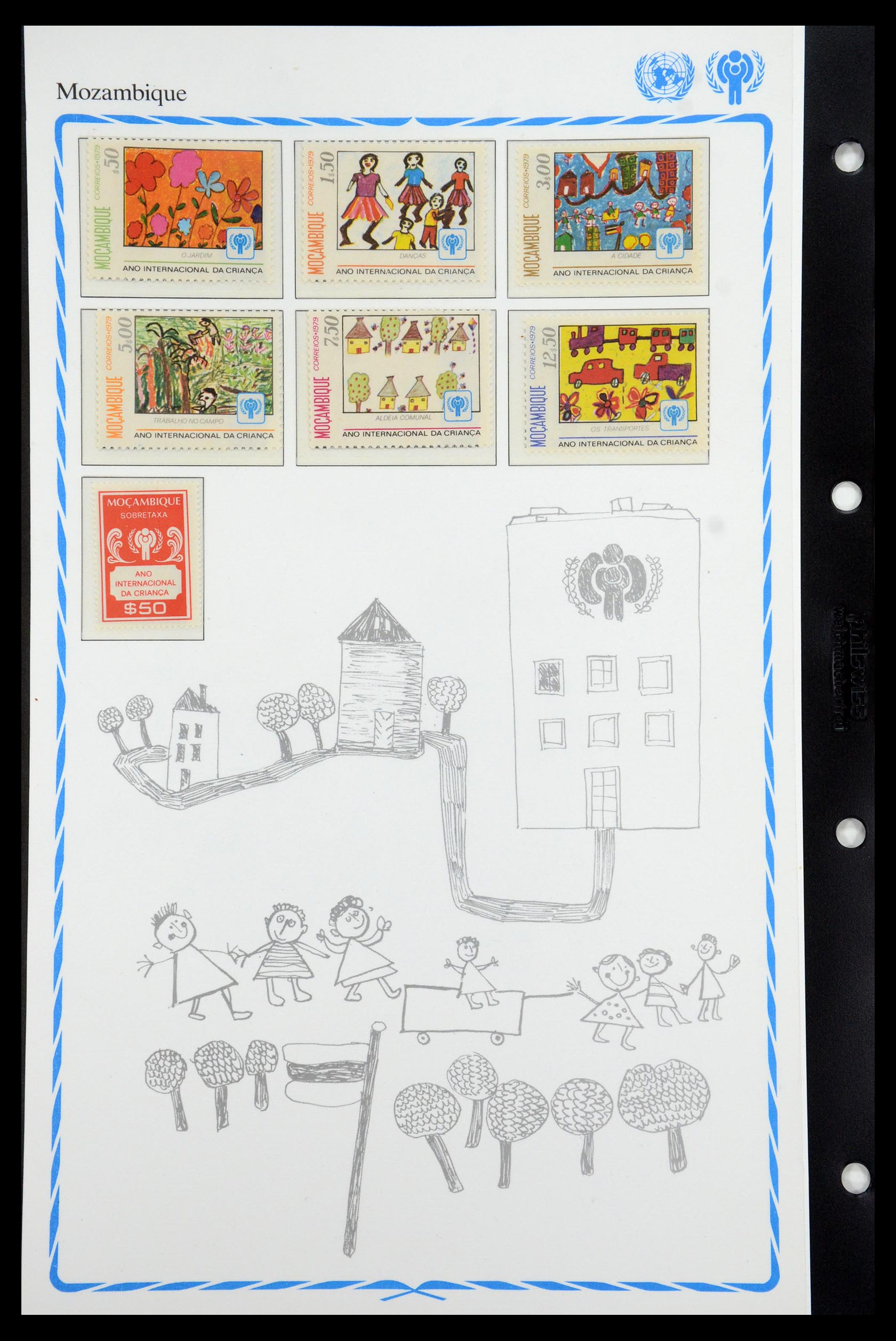 35318 106 - Postzegelverzameling 35318 Jaar van het Kind 1979.