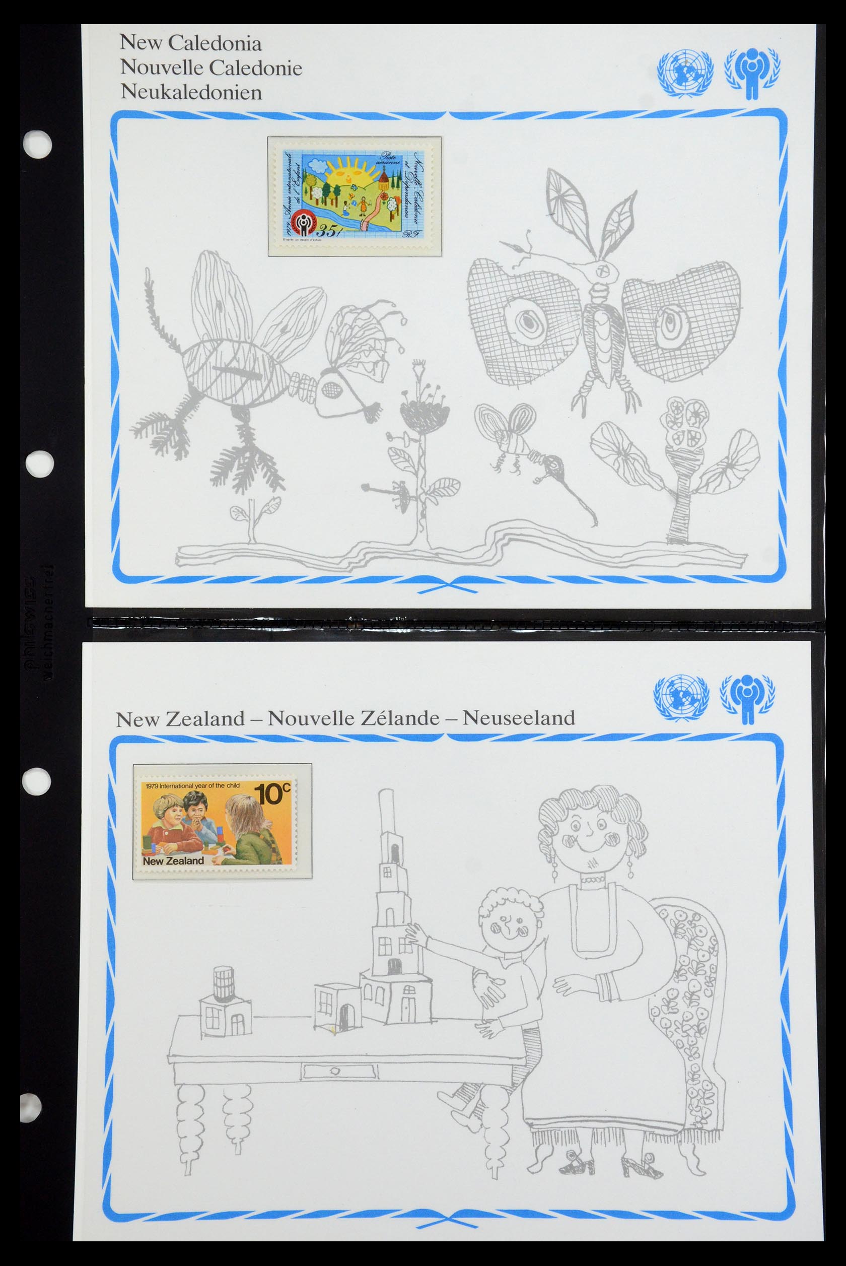 35318 107 - Postzegelverzameling 35318 Jaar van het Kind 1979.