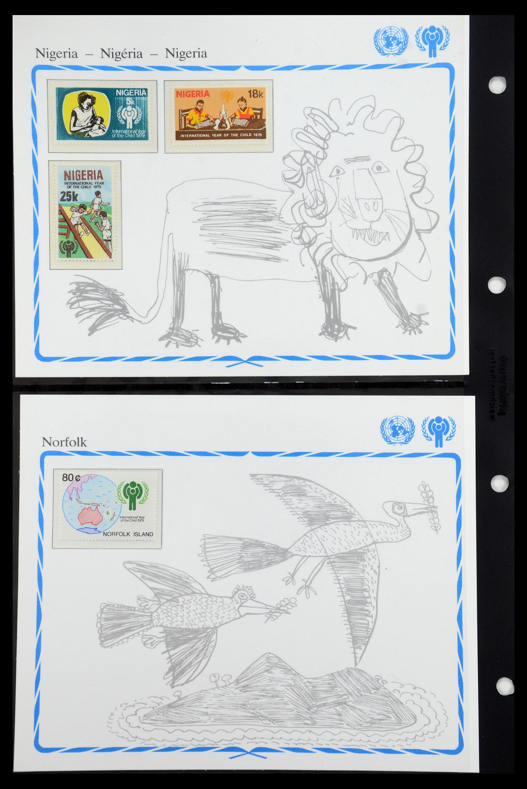 35318 108 - Postzegelverzameling 35318 Jaar van het Kind 1979.
