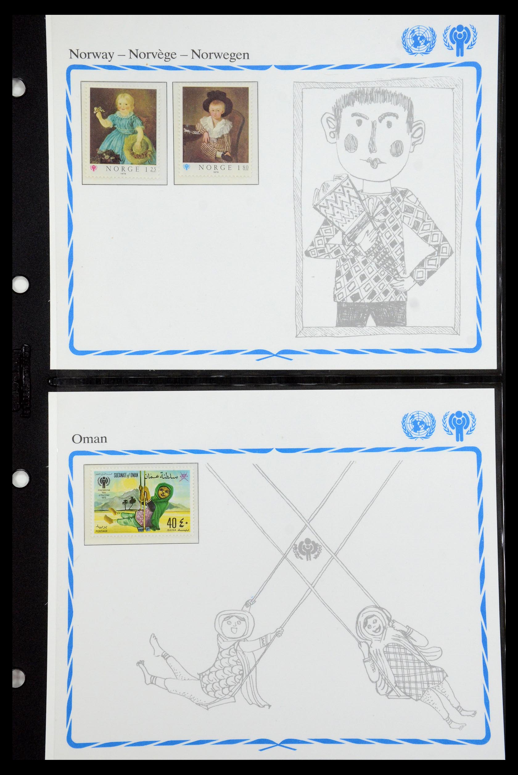 35318 109 - Postzegelverzameling 35318 Jaar van het Kind 1979.