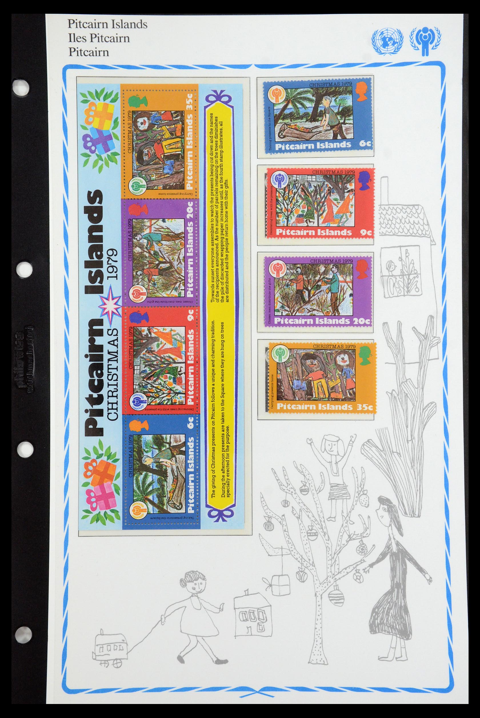 35318 111 - Postzegelverzameling 35318 Jaar van het Kind 1979.