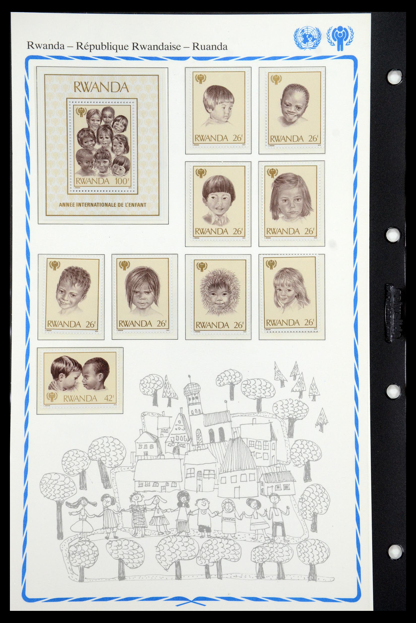 35318 112 - Postzegelverzameling 35318 Jaar van het Kind 1979.