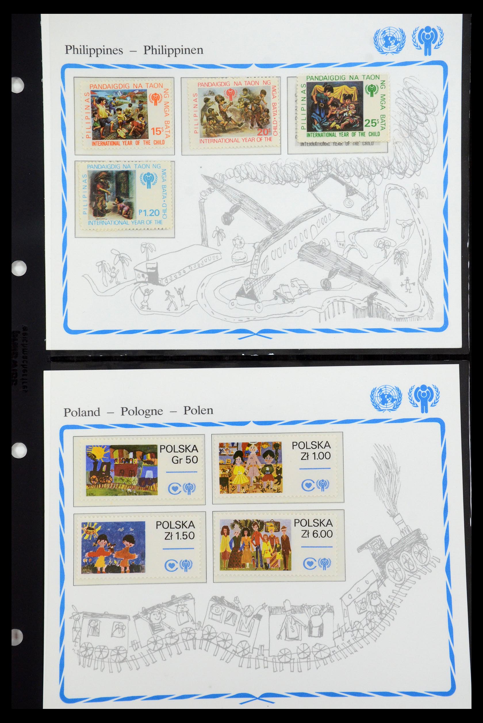 35318 113 - Postzegelverzameling 35318 Jaar van het Kind 1979.