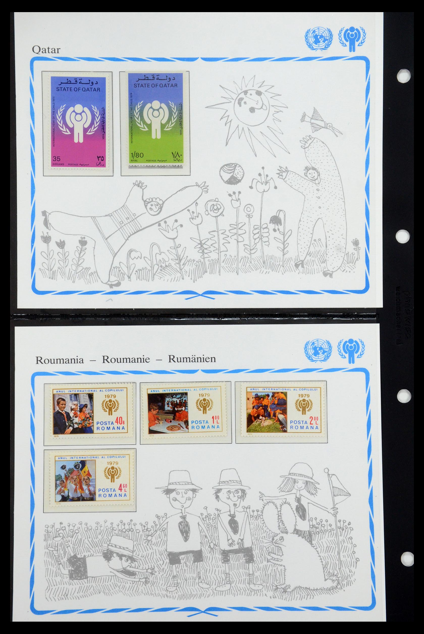 35318 114 - Postzegelverzameling 35318 Jaar van het Kind 1979.