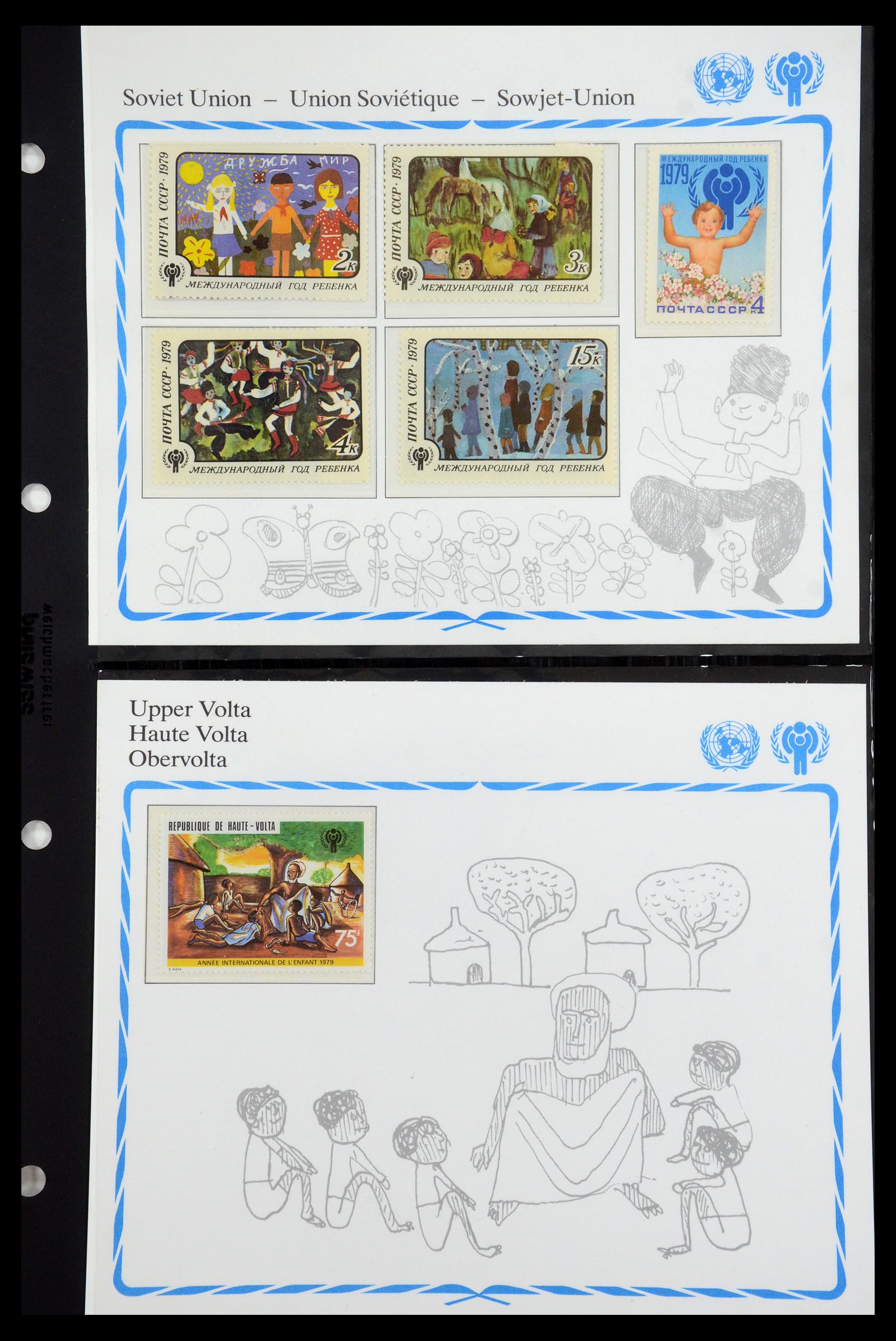 35318 115 - Postzegelverzameling 35318 Jaar van het Kind 1979.