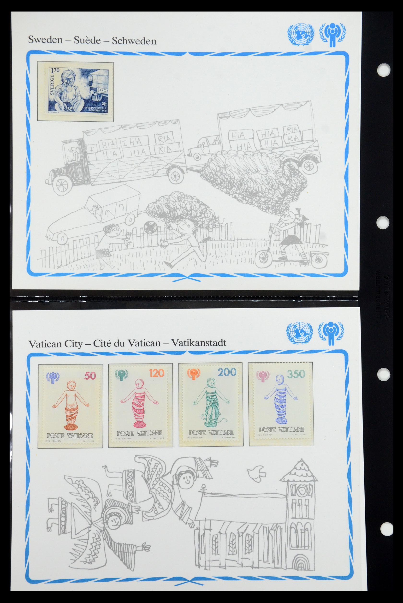 35318 116 - Postzegelverzameling 35318 Jaar van het Kind 1979.
