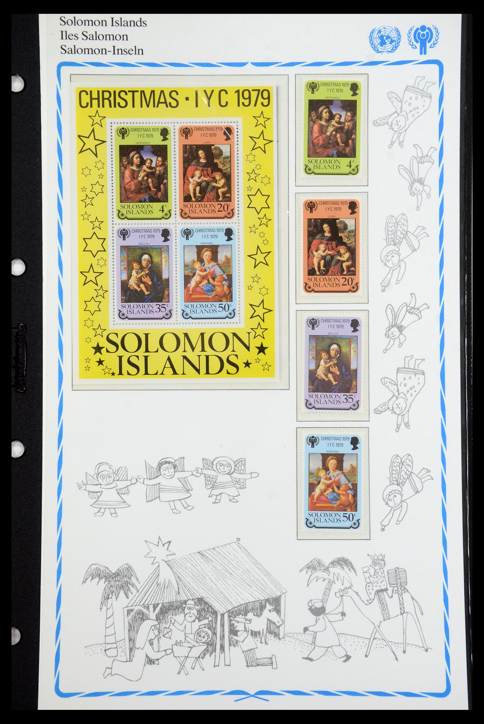 35318 117 - Postzegelverzameling 35318 Jaar van het Kind 1979.
