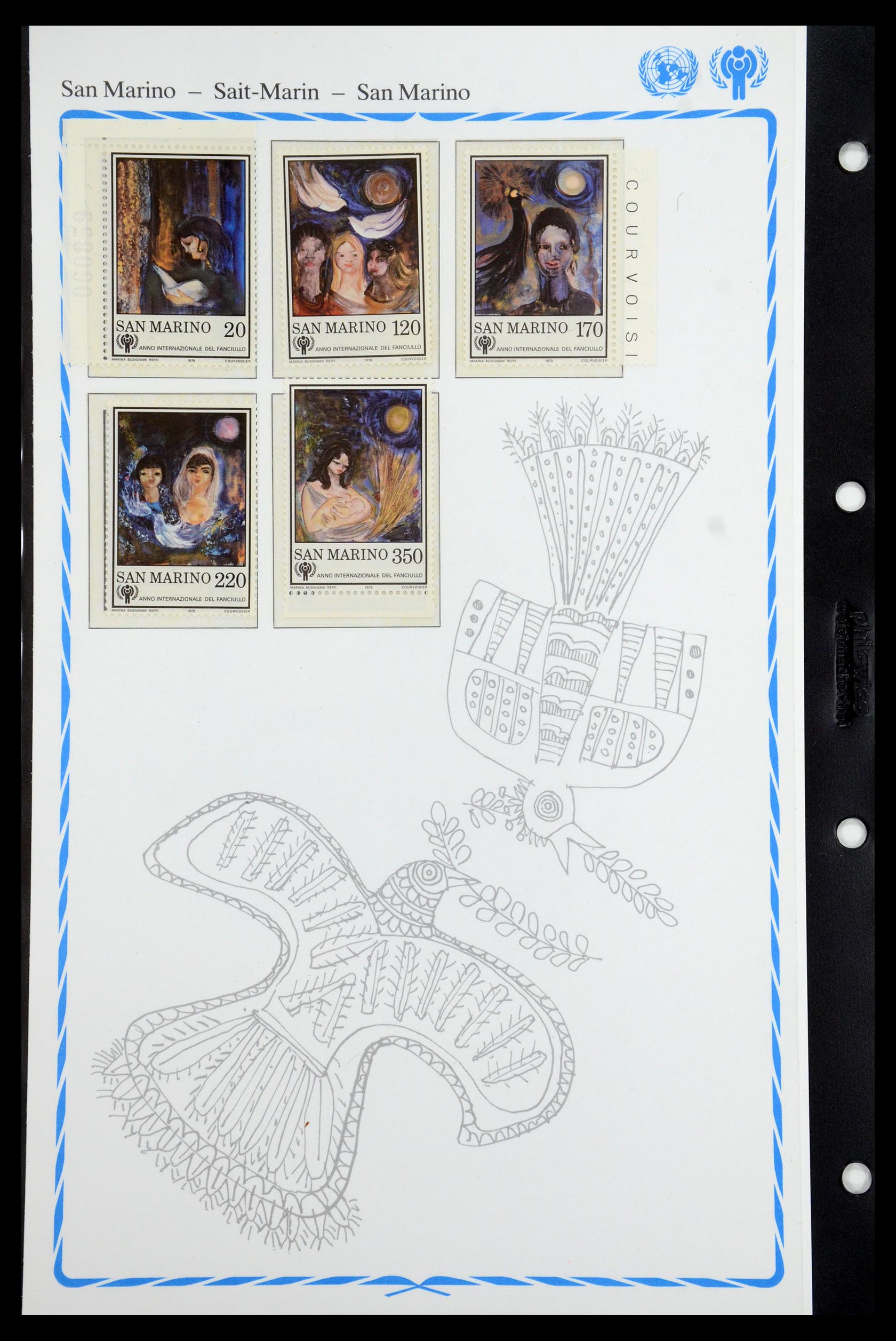 35318 118 - Postzegelverzameling 35318 Jaar van het Kind 1979.