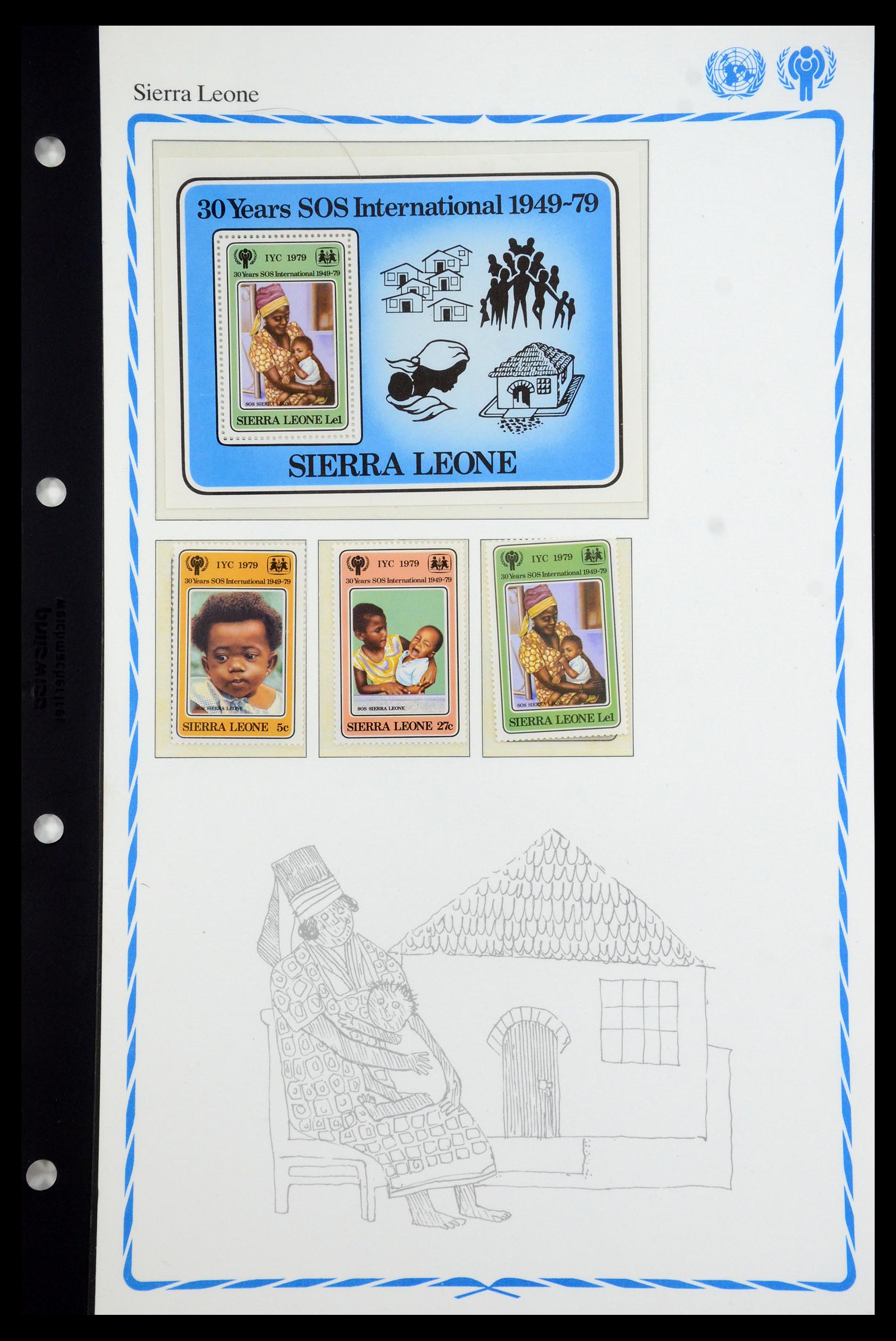 35318 119 - Postzegelverzameling 35318 Jaar van het Kind 1979.