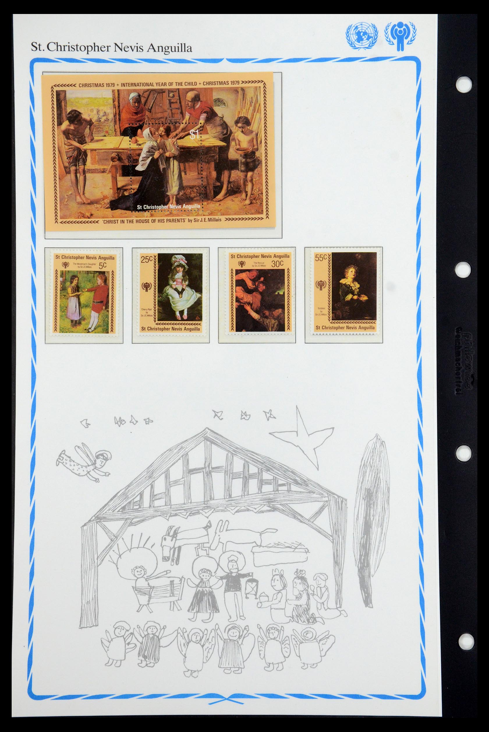35318 120 - Postzegelverzameling 35318 Jaar van het Kind 1979.