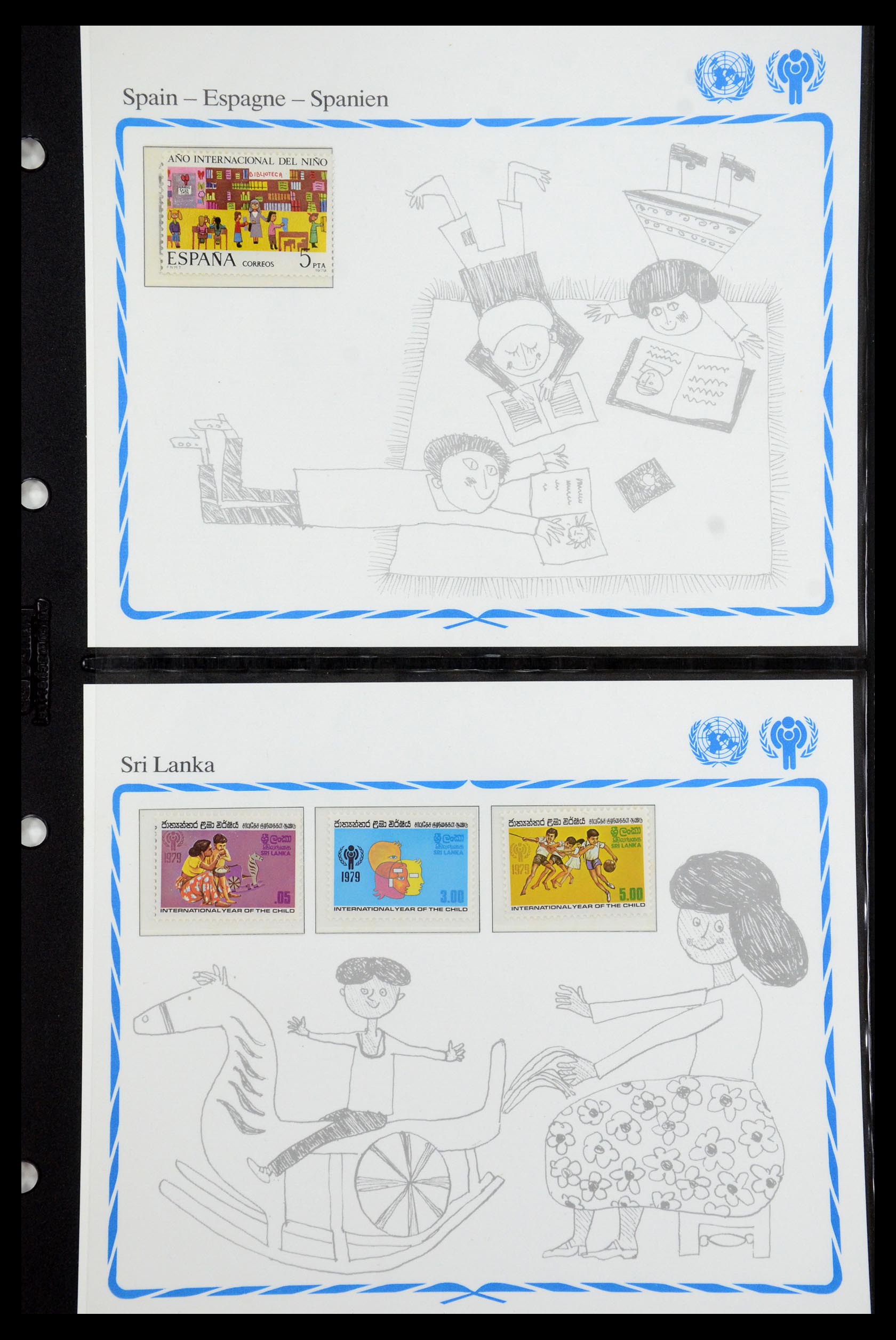 35318 121 - Postzegelverzameling 35318 Jaar van het Kind 1979.