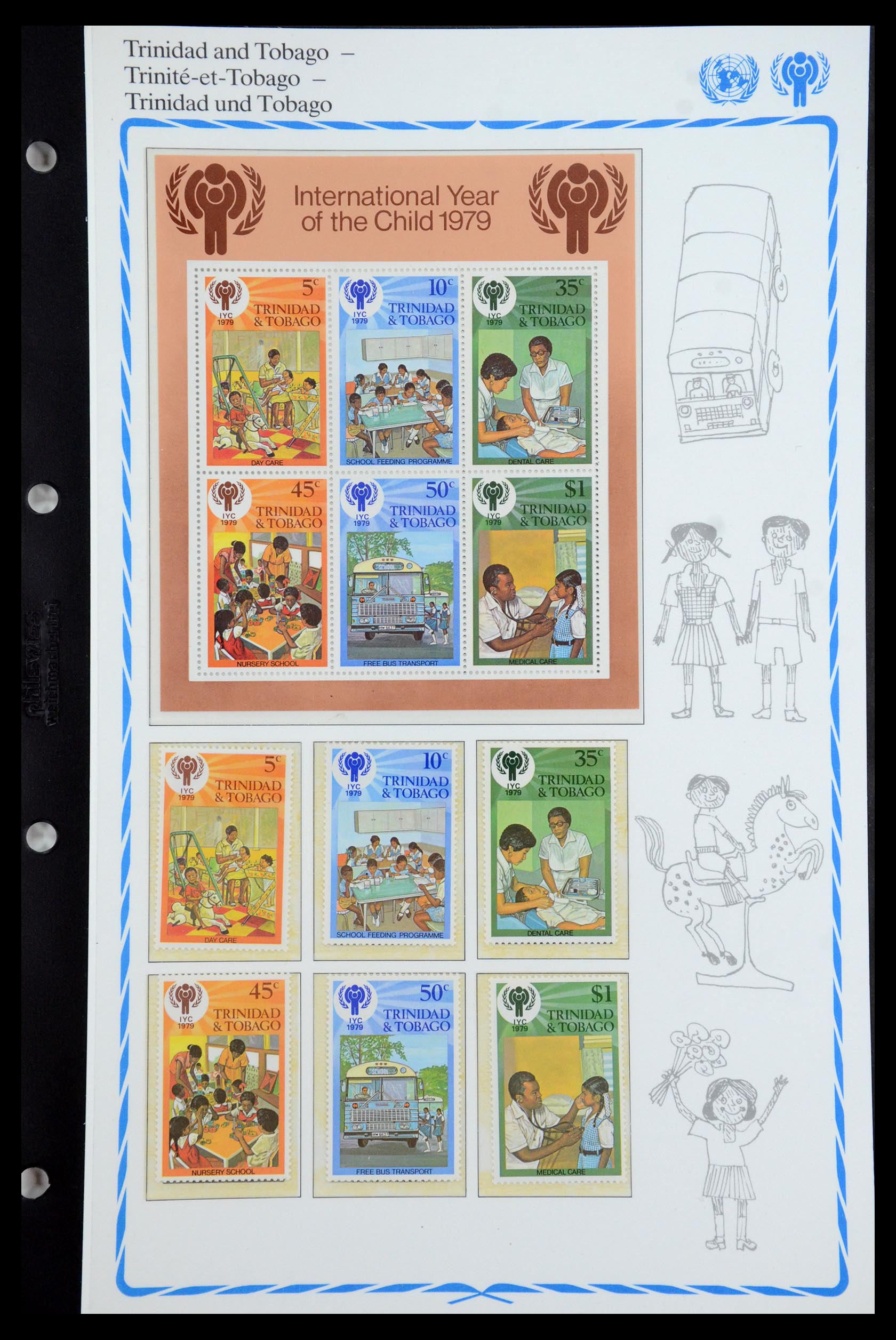 35318 125 - Postzegelverzameling 35318 Jaar van het Kind 1979.
