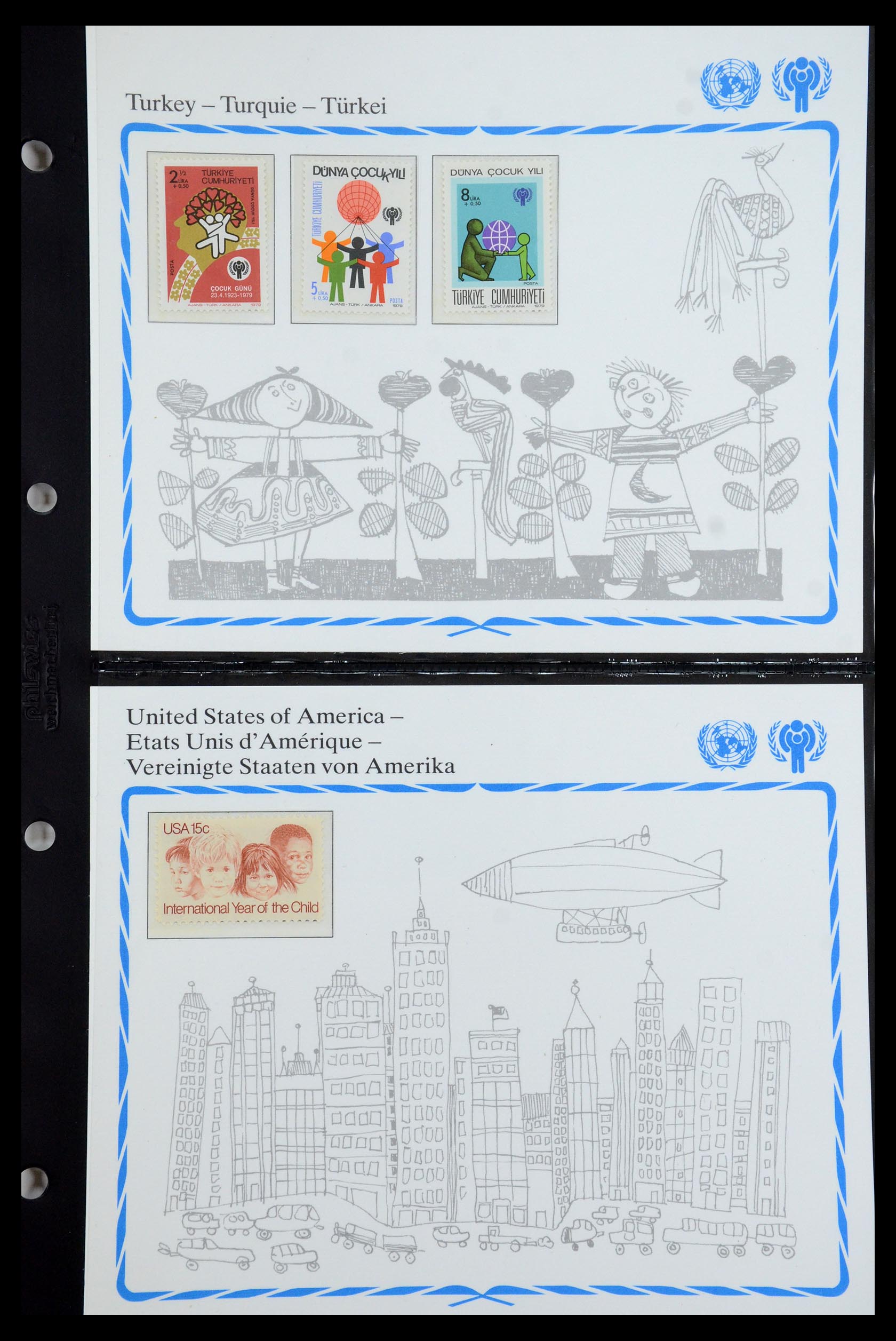 35318 127 - Postzegelverzameling 35318 Jaar van het Kind 1979.