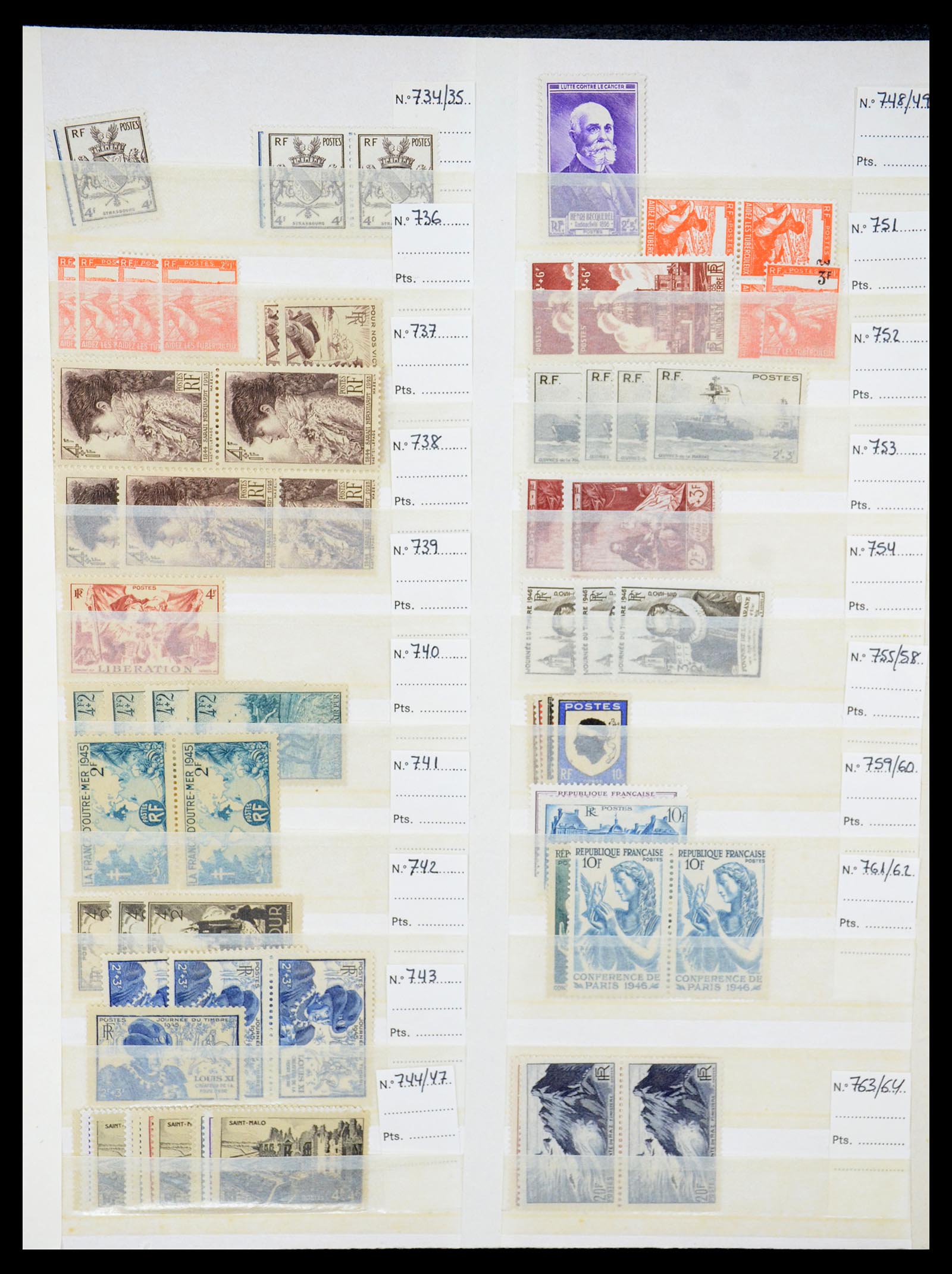 35320 020 - Stamp Collection 35320 France 1900-2000.