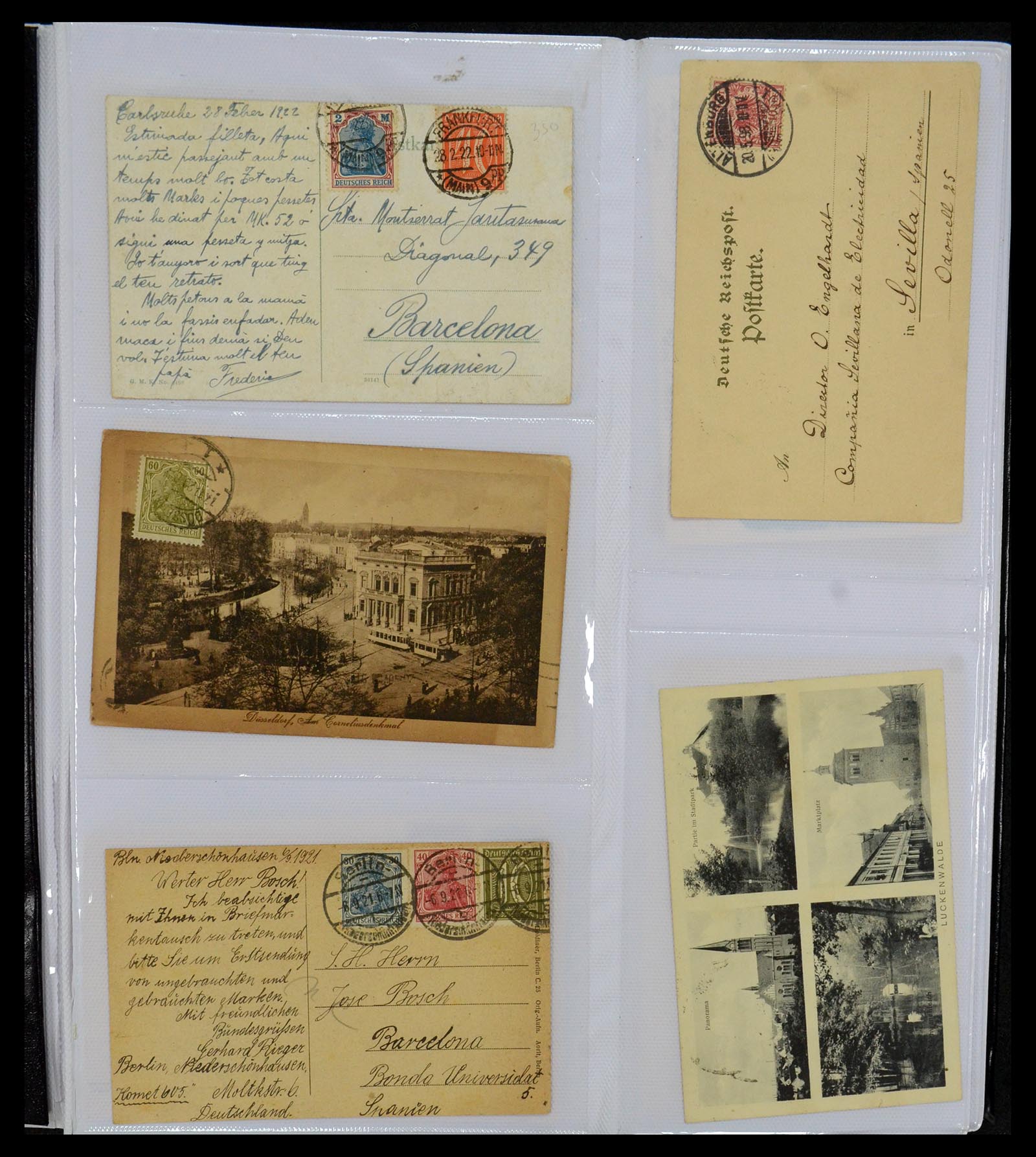 35322 001 - Postzegelverzameling 35322 West Europa ansichtkaarten 1900-1945.