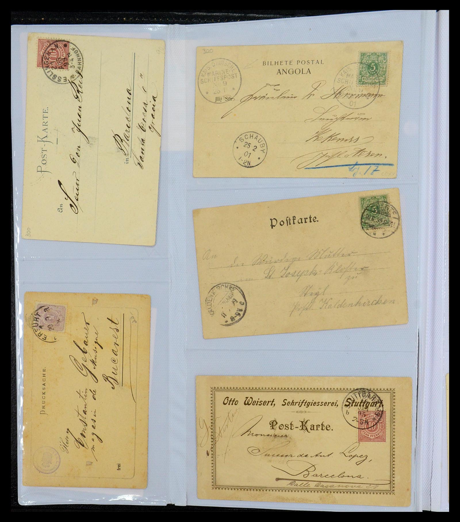35322 002 - Postzegelverzameling 35322 West Europa ansichtkaarten 1900-1945.