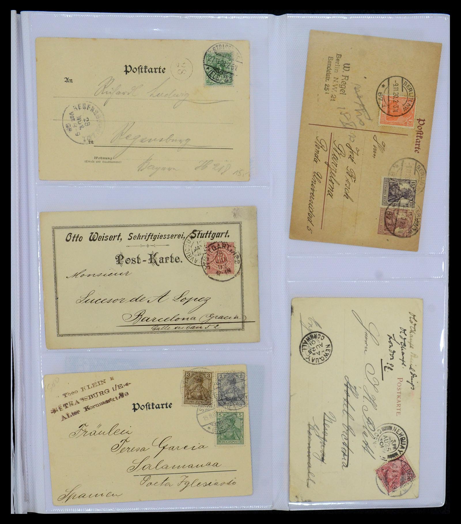35322 003 - Postzegelverzameling 35322 West Europa ansichtkaarten 1900-1945.
