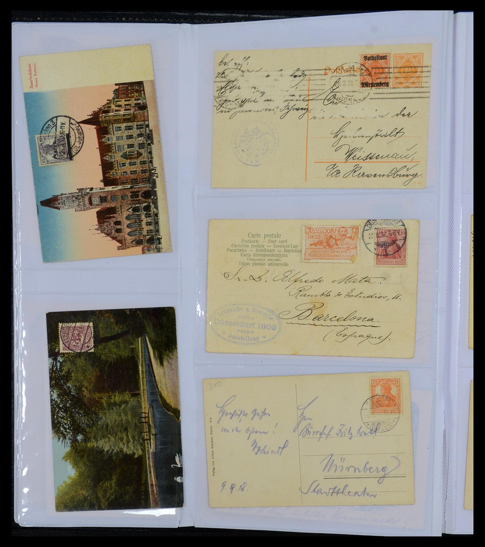 35322 004 - Postzegelverzameling 35322 West Europa ansichtkaarten 1900-1945.