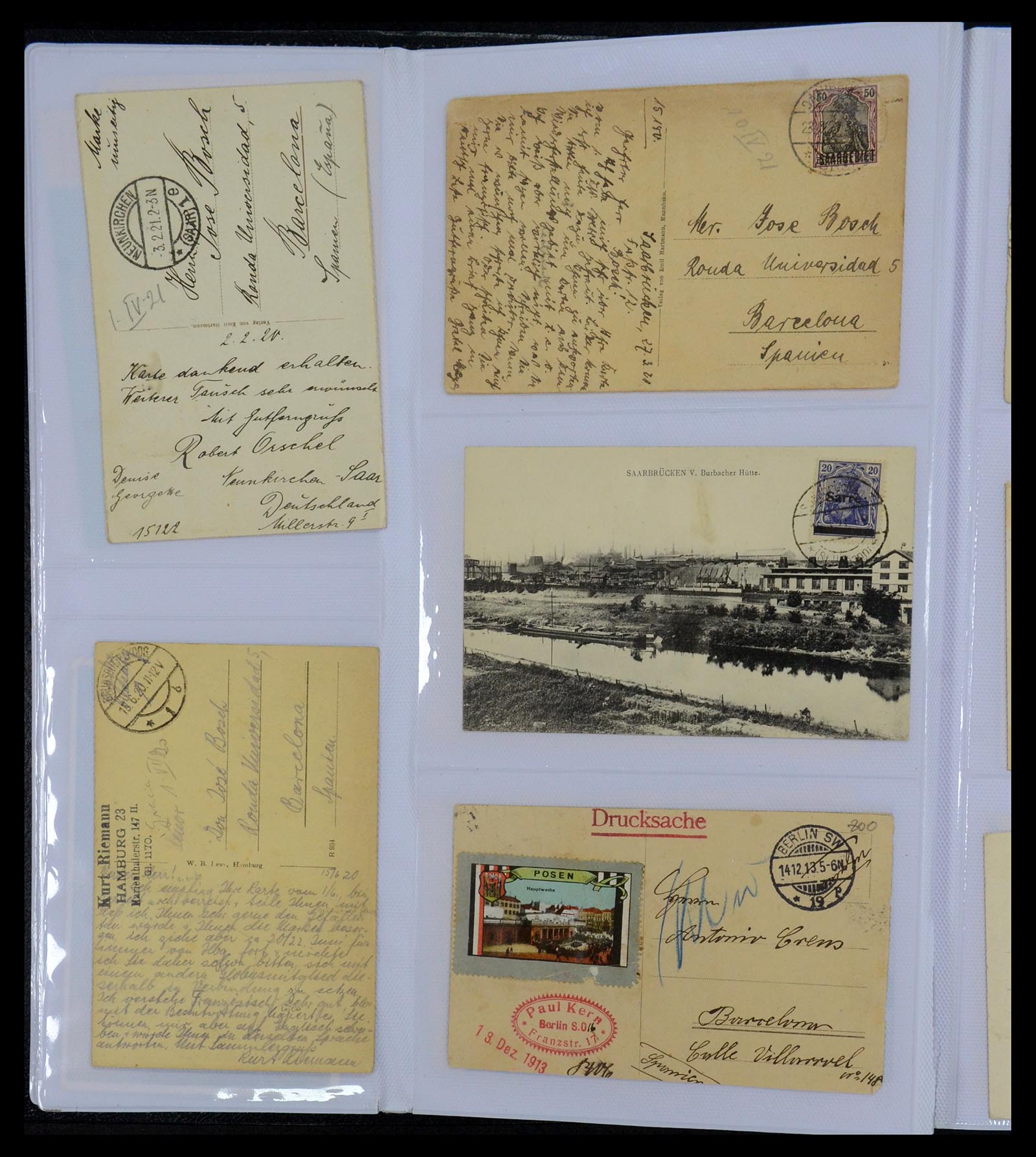 35322 006 - Postzegelverzameling 35322 West Europa ansichtkaarten 1900-1945.
