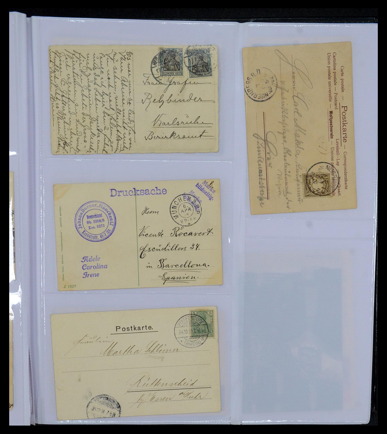 35322 007 - Postzegelverzameling 35322 West Europa ansichtkaarten 1900-1945.