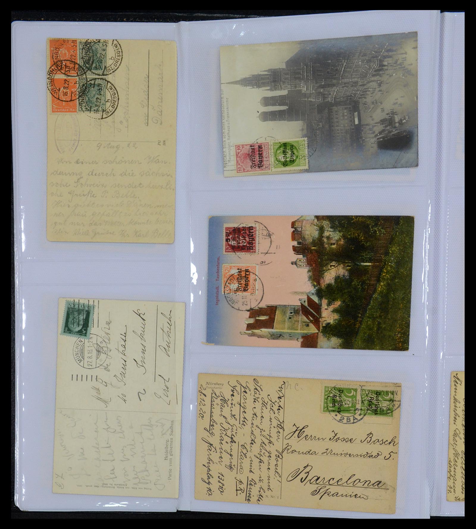 35322 008 - Postzegelverzameling 35322 West Europa ansichtkaarten 1900-1945.