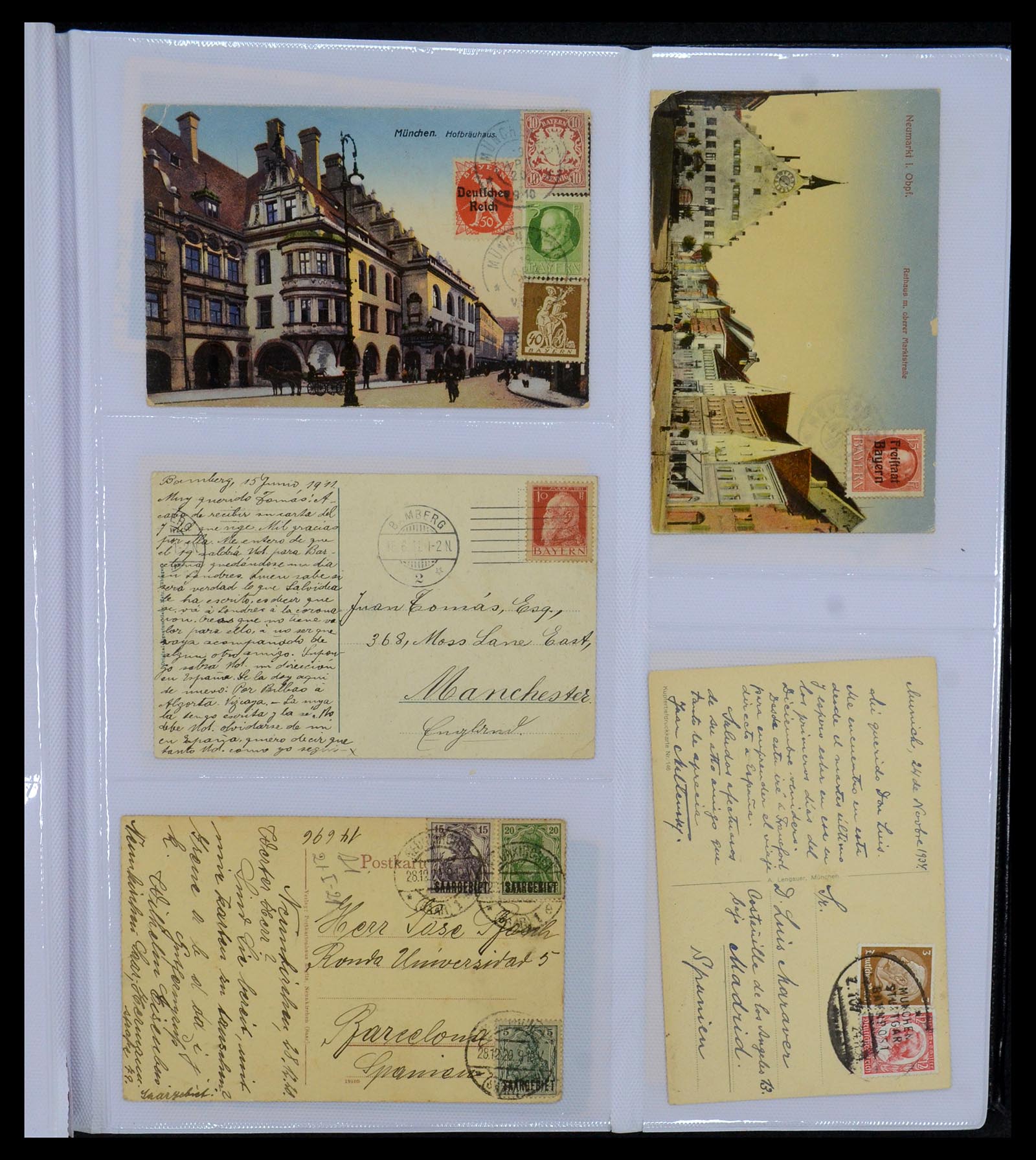 35322 009 - Postzegelverzameling 35322 West Europa ansichtkaarten 1900-1945.