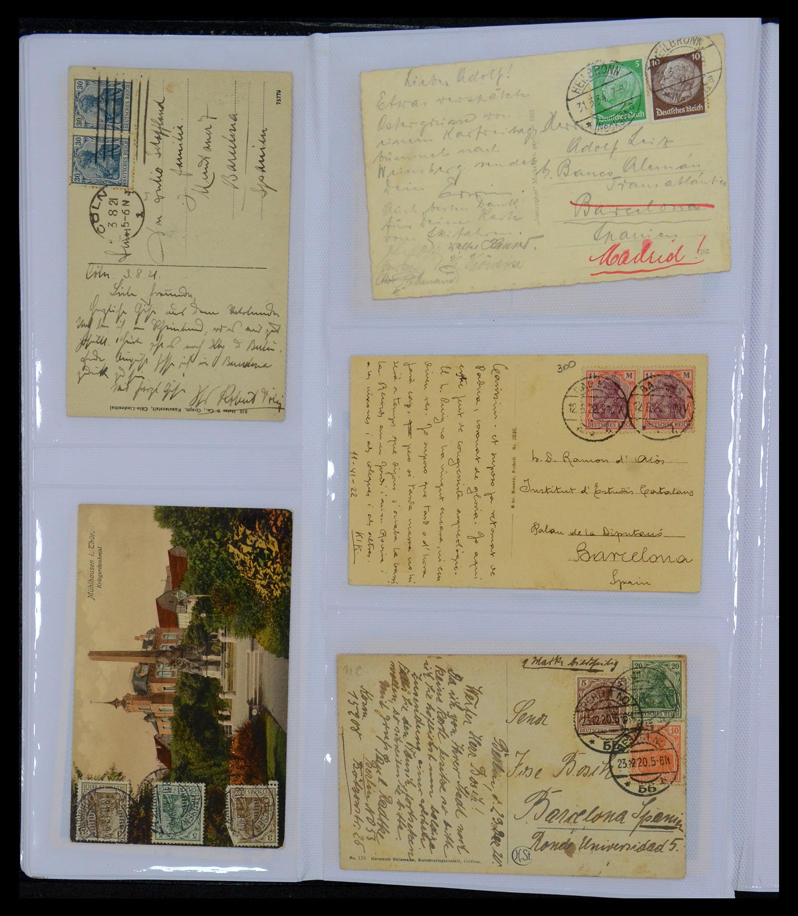 35322 010 - Postzegelverzameling 35322 West Europa ansichtkaarten 1900-1945.